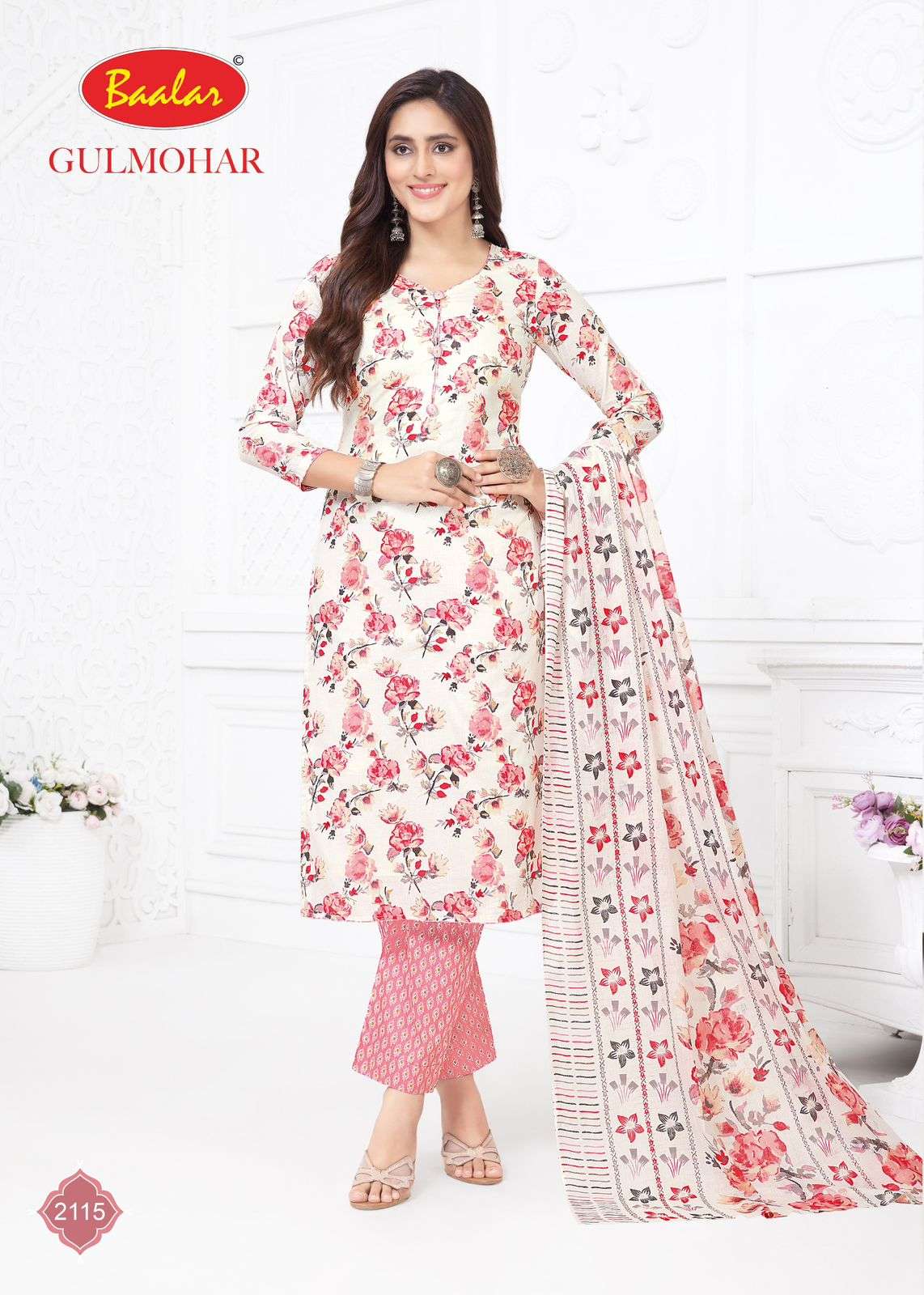 BAALAR GULMOHAR VOL 1 LAWN COTTON DIGITAL PRINT SUIT