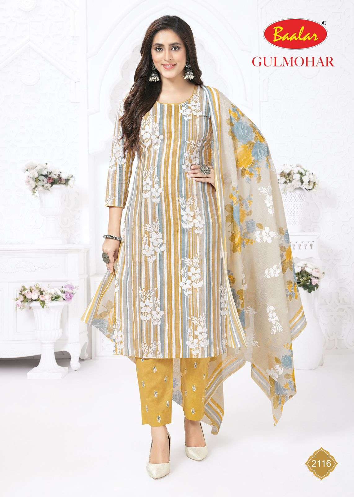 BAALAR GULMOHAR VOL 1 LAWN COTTON DIGITAL PRINT SUIT