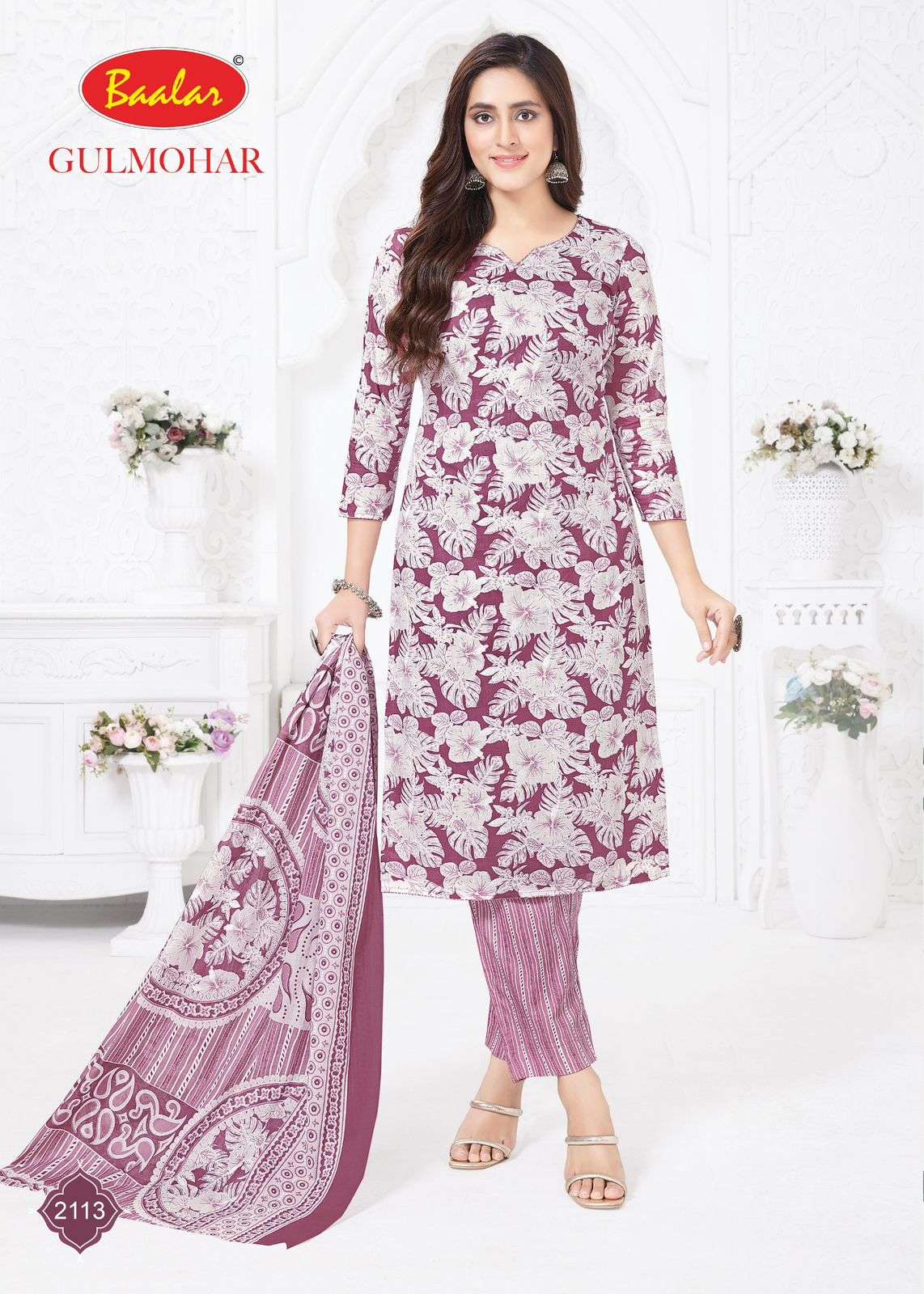 BAALAR GULMOHAR VOL 1 LAWN COTTON DIGITAL PRINT SUIT