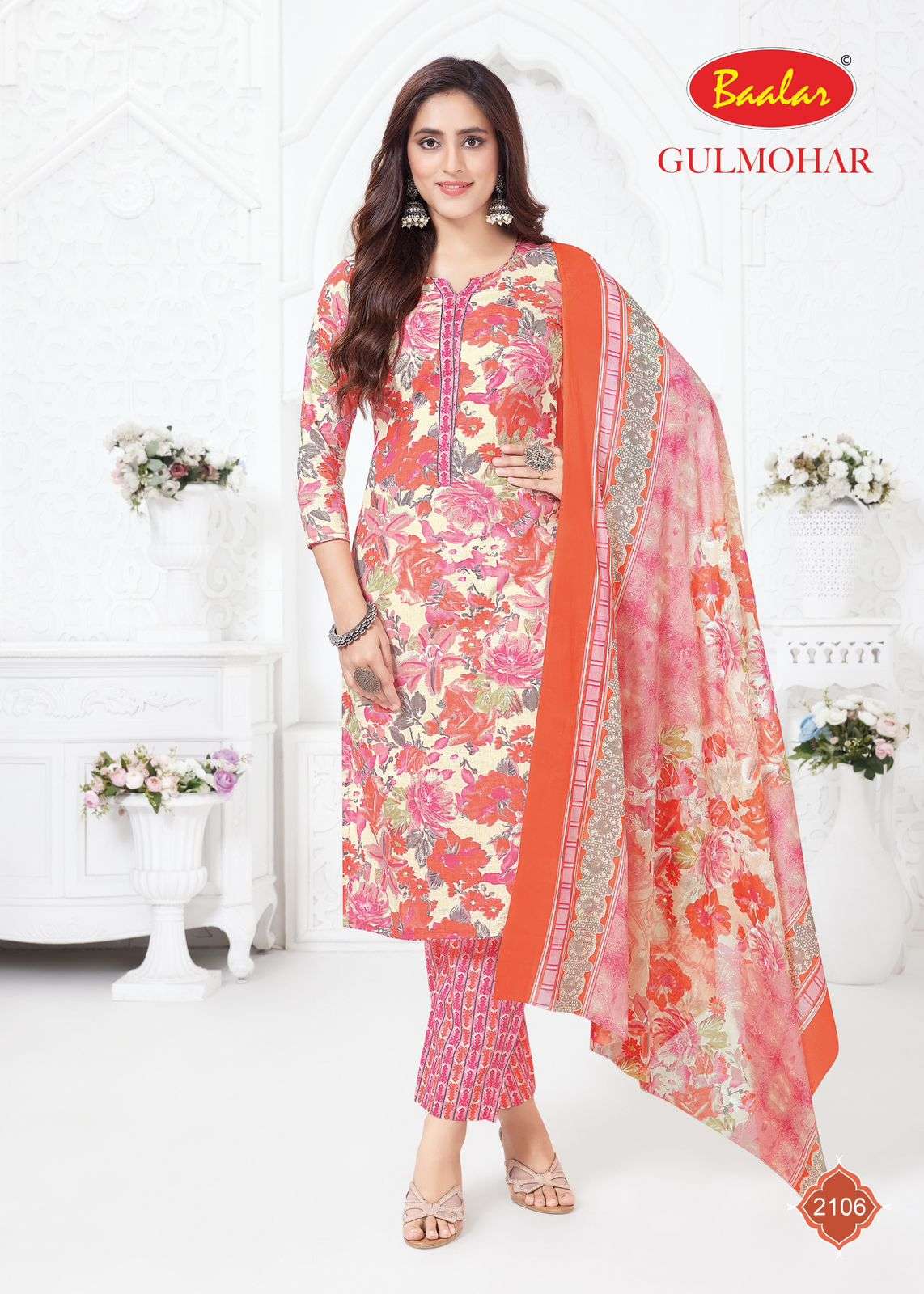 BAALAR GULMOHAR VOL 1 LAWN COTTON DIGITAL PRINT SUIT