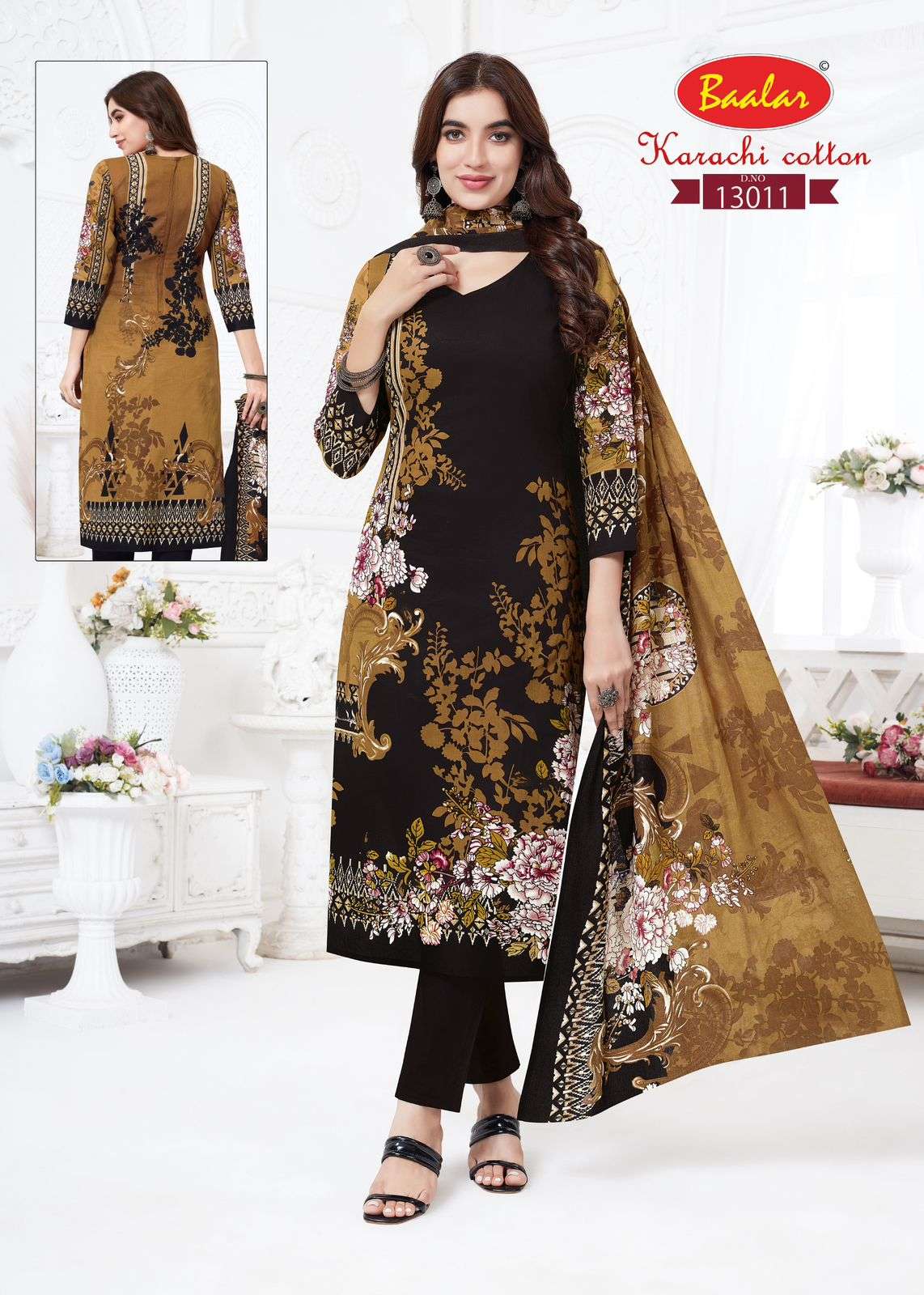 BAALAR KARACHI COTTON VOL 13 LAWN COTTON PRINTED SALWAR SUIT