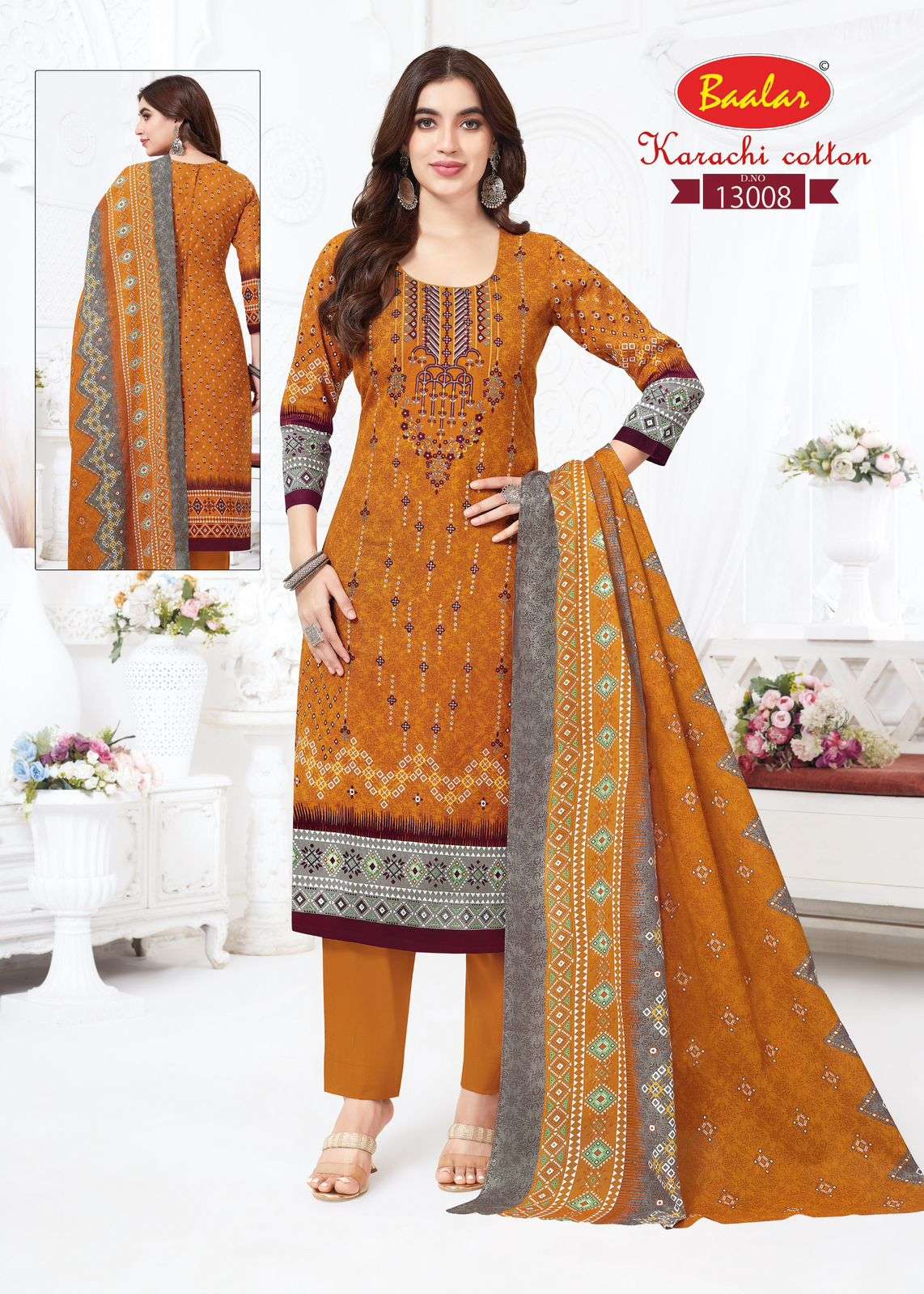 BAALAR KARACHI COTTON VOL 13 LAWN COTTON PRINTED SALWAR SUIT