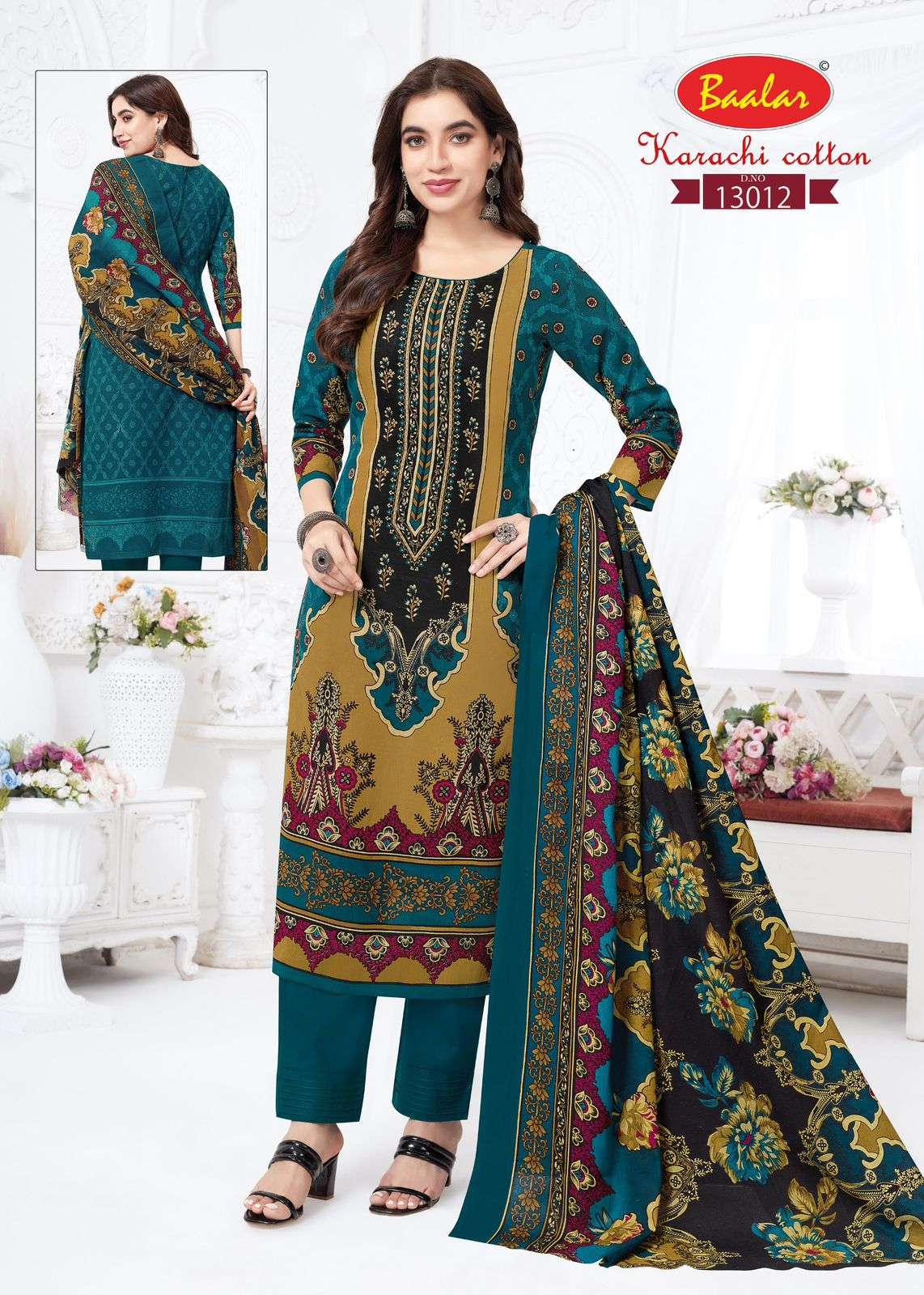 BAALAR KARACHI COTTON VOL 13 LAWN COTTON PRINTED SALWAR SUIT