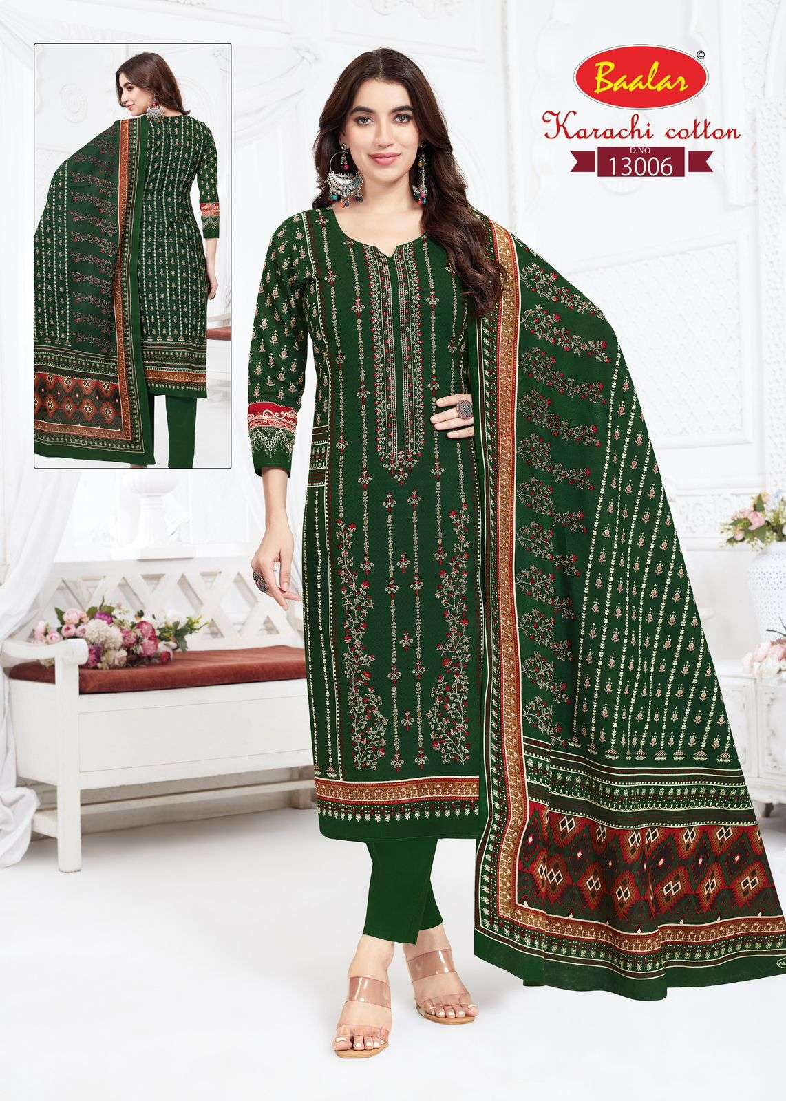 BAALAR KARACHI COTTON VOL 13 LAWN COTTON PRINTED SALWAR SUIT