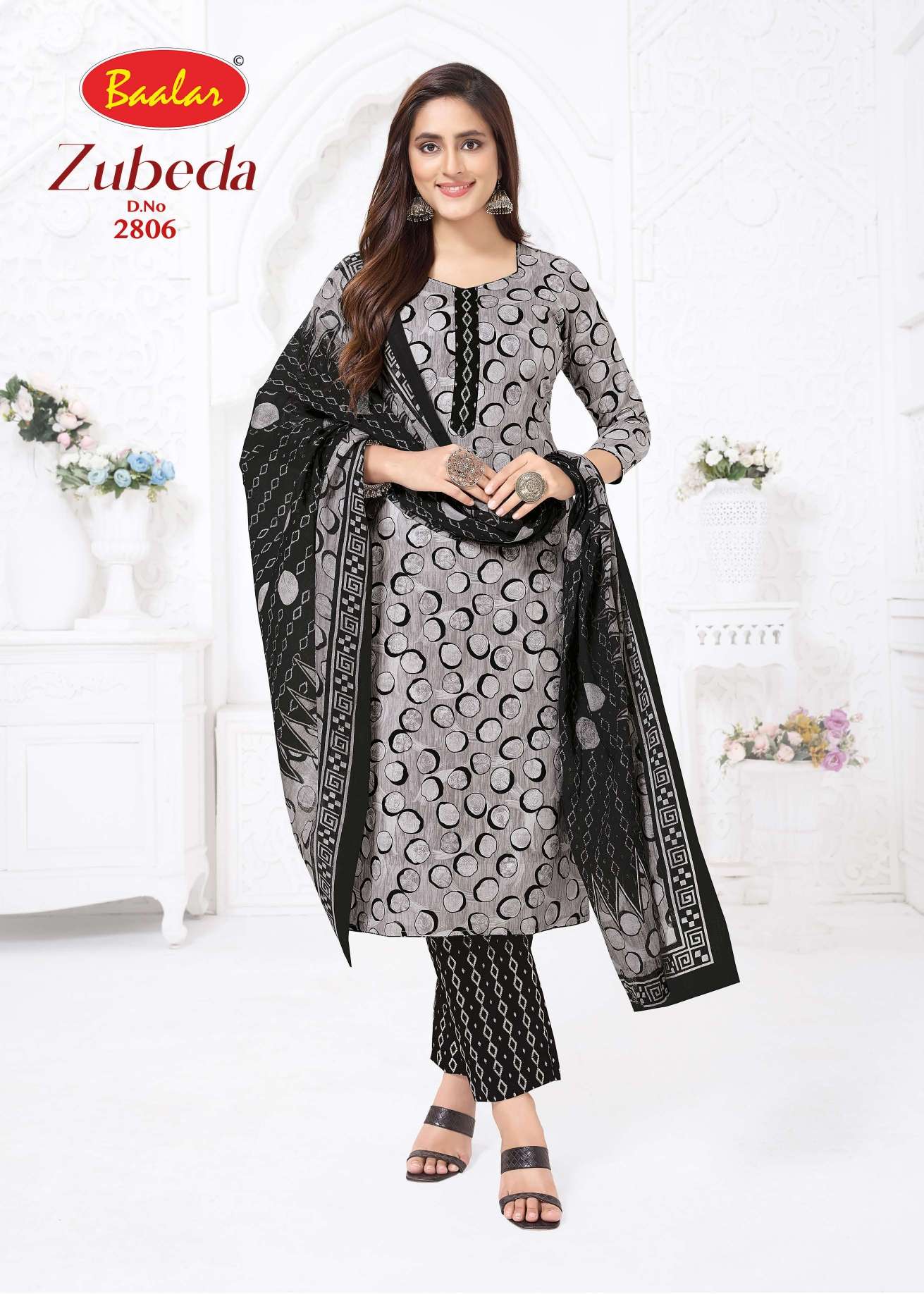  BAALAR ZUBEDA COTTON PRINTED LADIES SALWAR SUIT