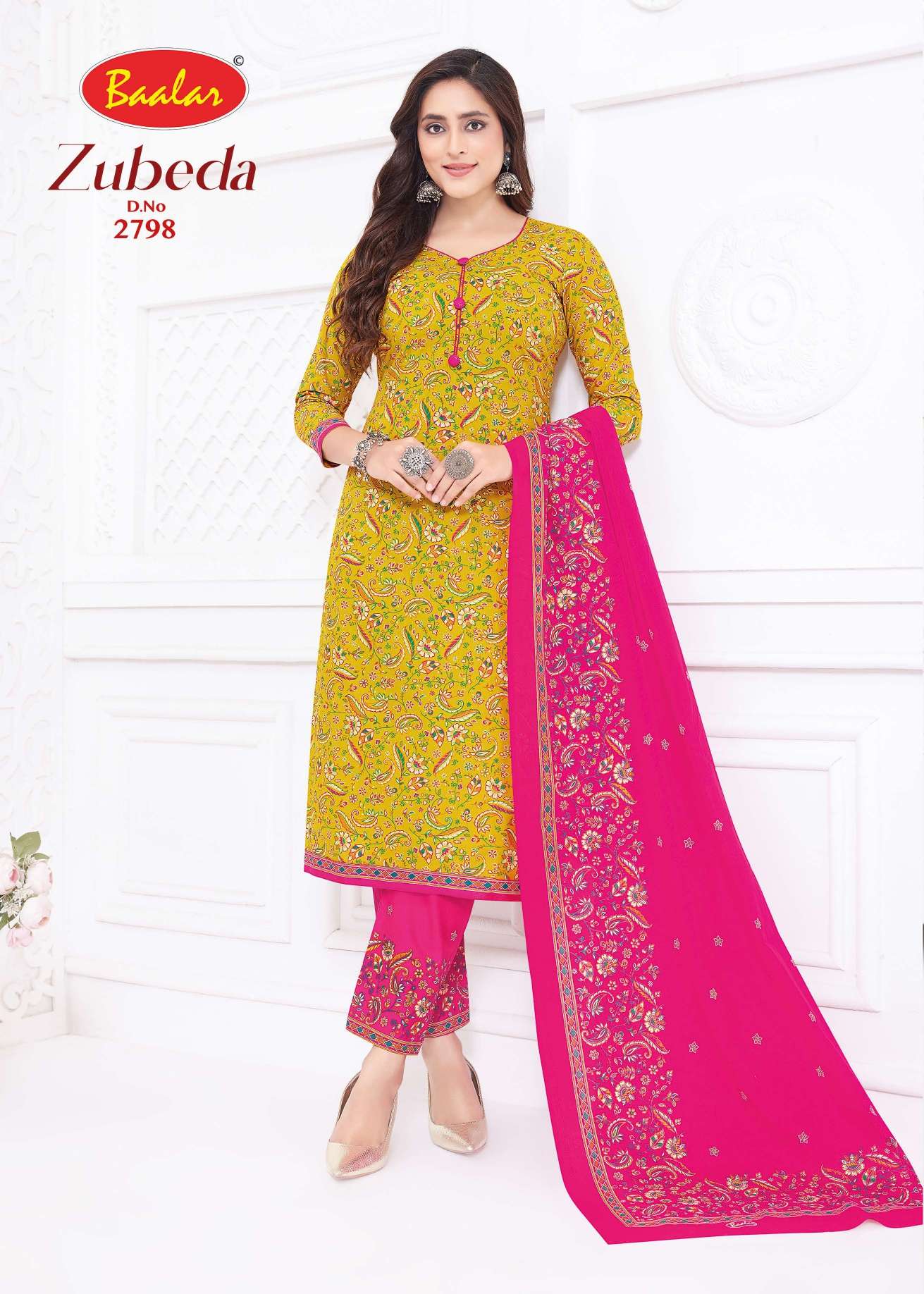  BAALAR ZUBEDA COTTON PRINTED LADIES SALWAR SUIT