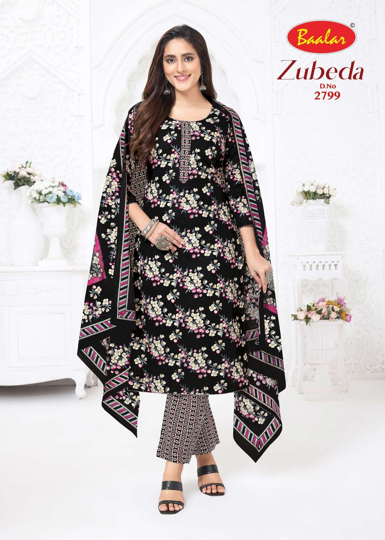  BAALAR ZUBEDA COTTON PRINTED LADIES SALWAR SUIT