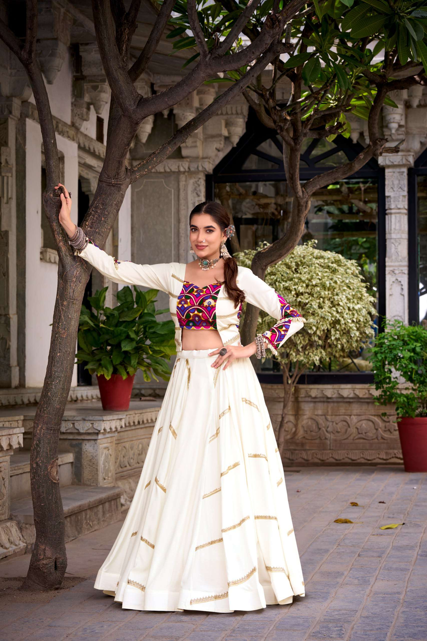 BANDHANI PALACE RAAS 1625 PURE RAYON READYMADE LEHENGA CHOLI 