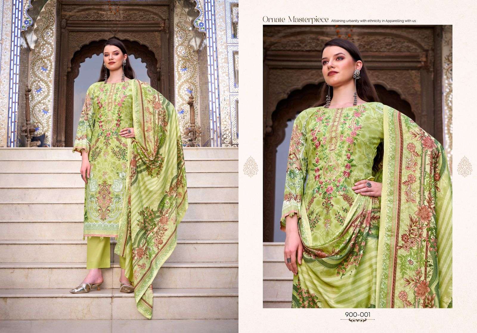 BELLIZA DESIGNER STUDIO NAIRA VOL 117 COTTON DIGITAL PRINTS WITH FANCY WORK SUITS 