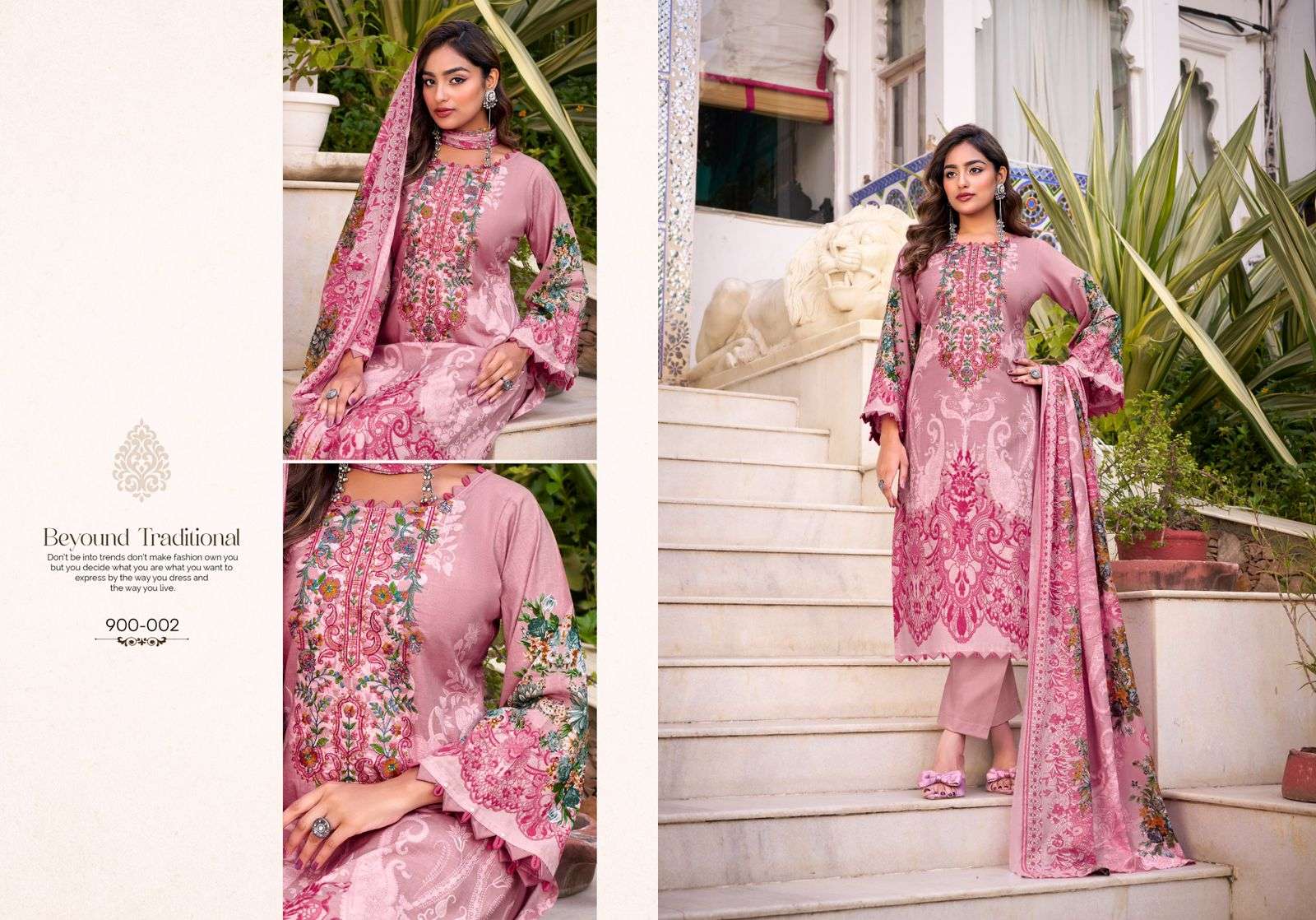 BELLIZA DESIGNER STUDIO NAIRA VOL 117 COTTON DIGITAL PRINTS WITH FANCY WORK SUITS 
