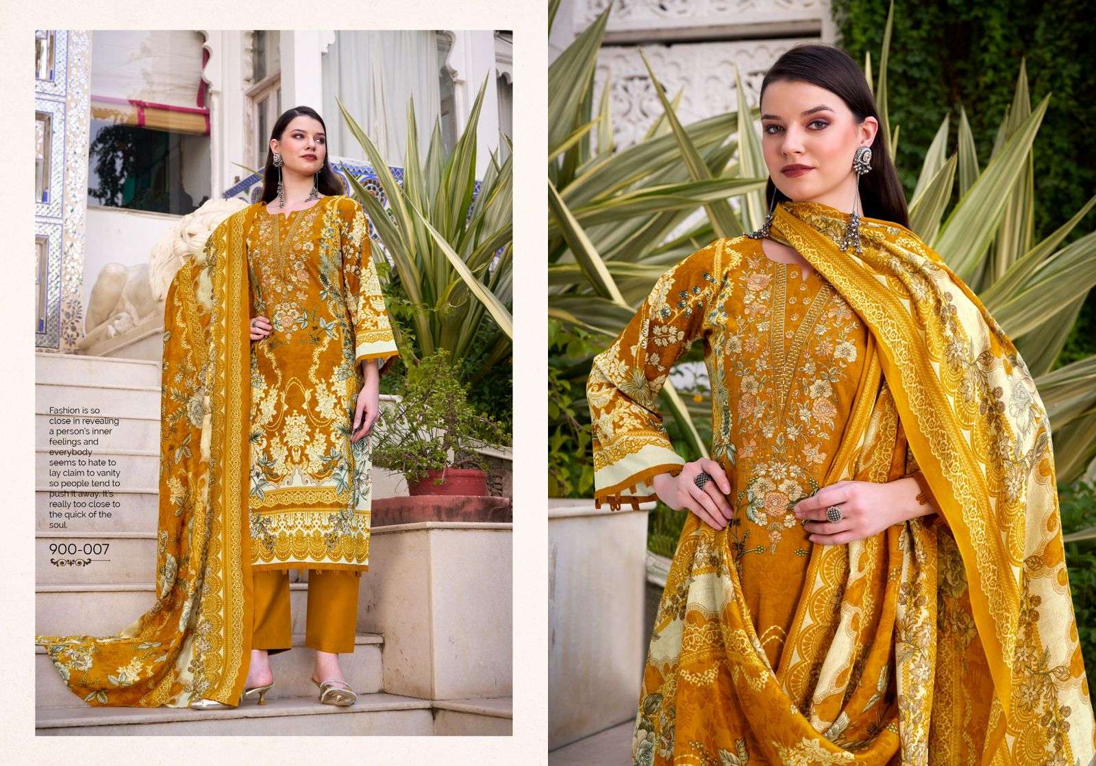 BELLIZA DESIGNER STUDIO NAIRA VOL 117 COTTON DIGITAL PRINTS WITH FANCY WORK SUITS 
