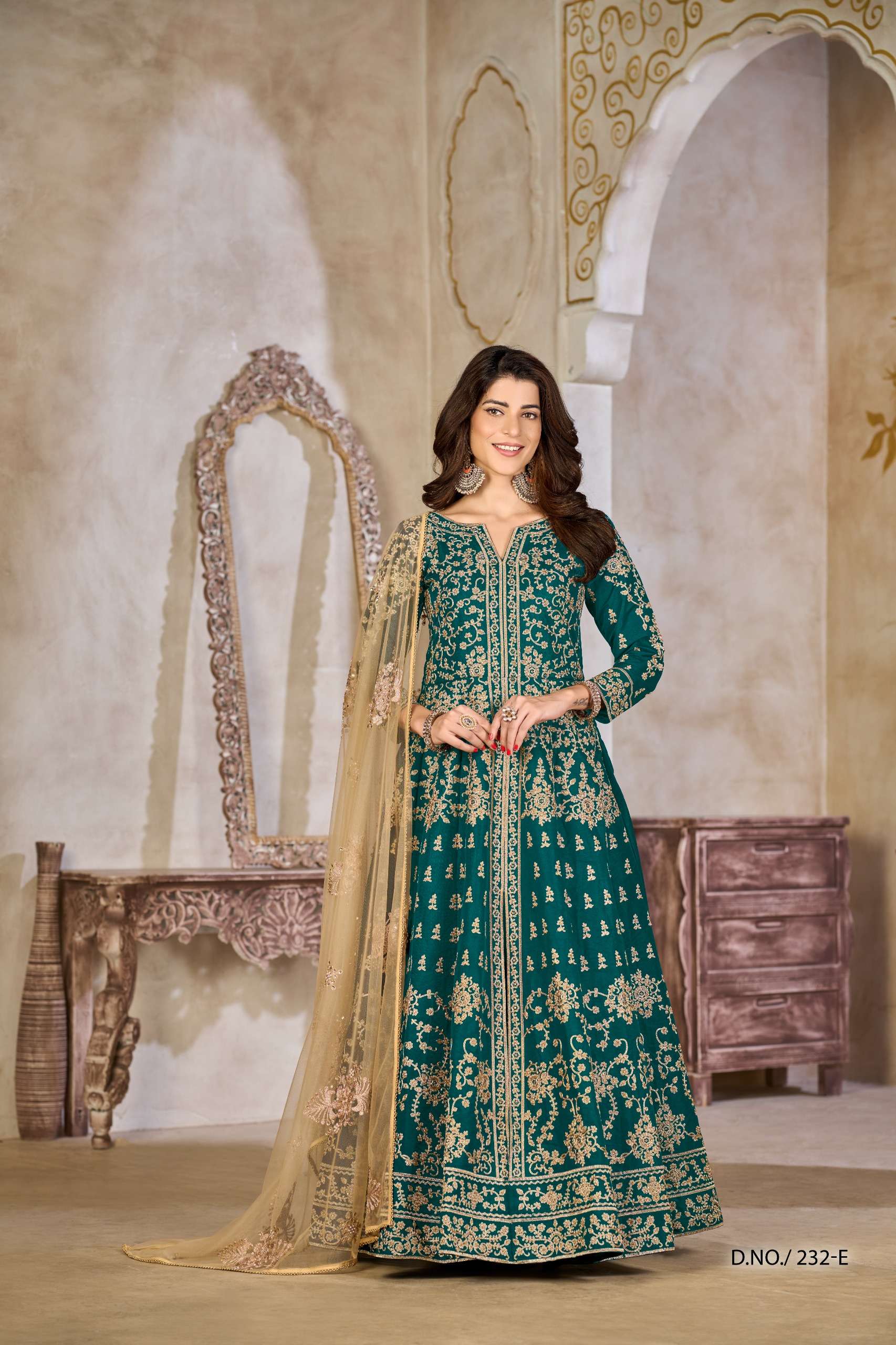 DANI CREATION AANAYA VOL 232 SILK HEAVY DESIGNER FESTIVE WEAR GOWN DRESS