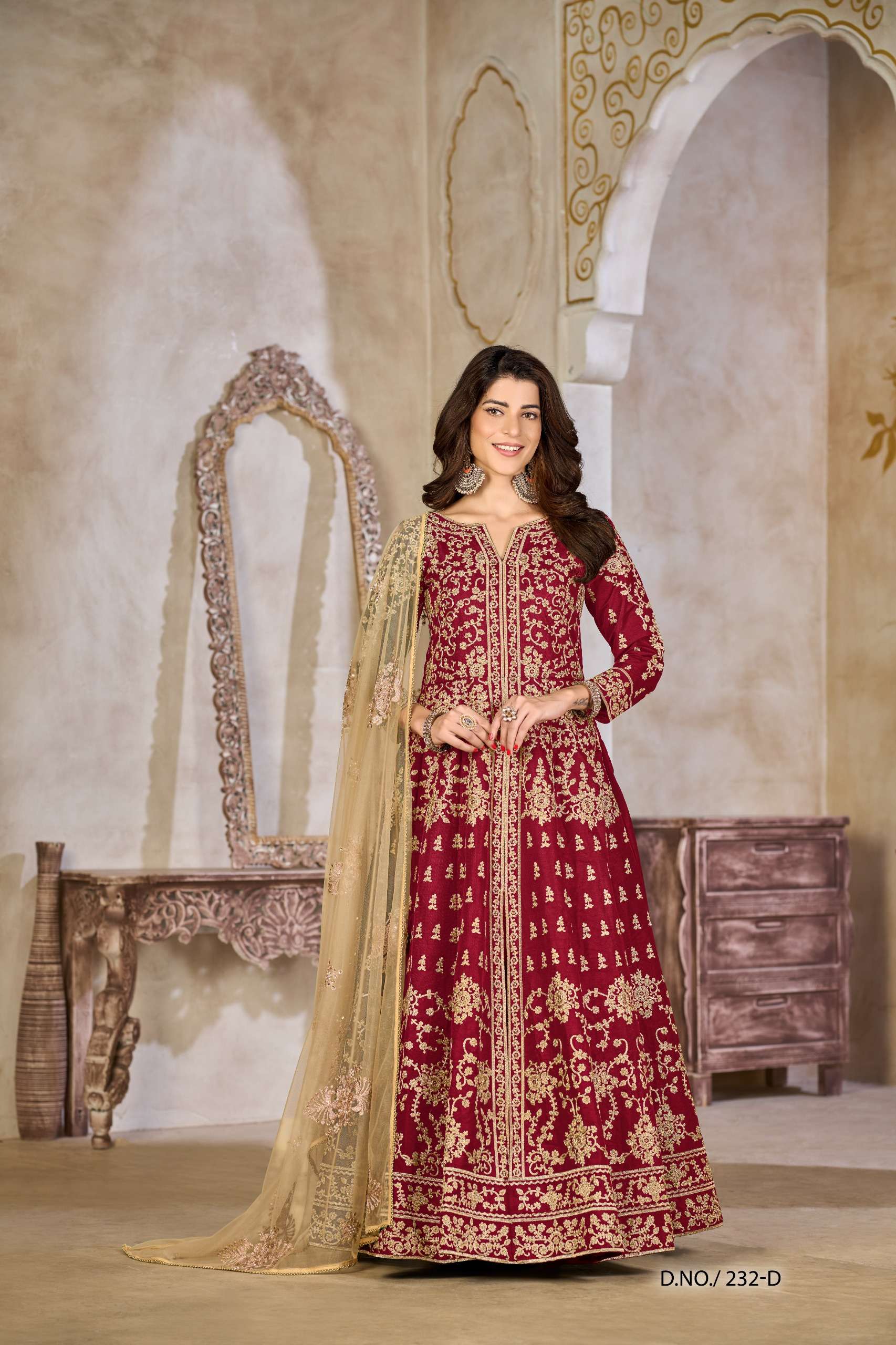 DANI CREATION AANAYA VOL 232 SILK HEAVY DESIGNER FESTIVE WEAR GOWN DRESS