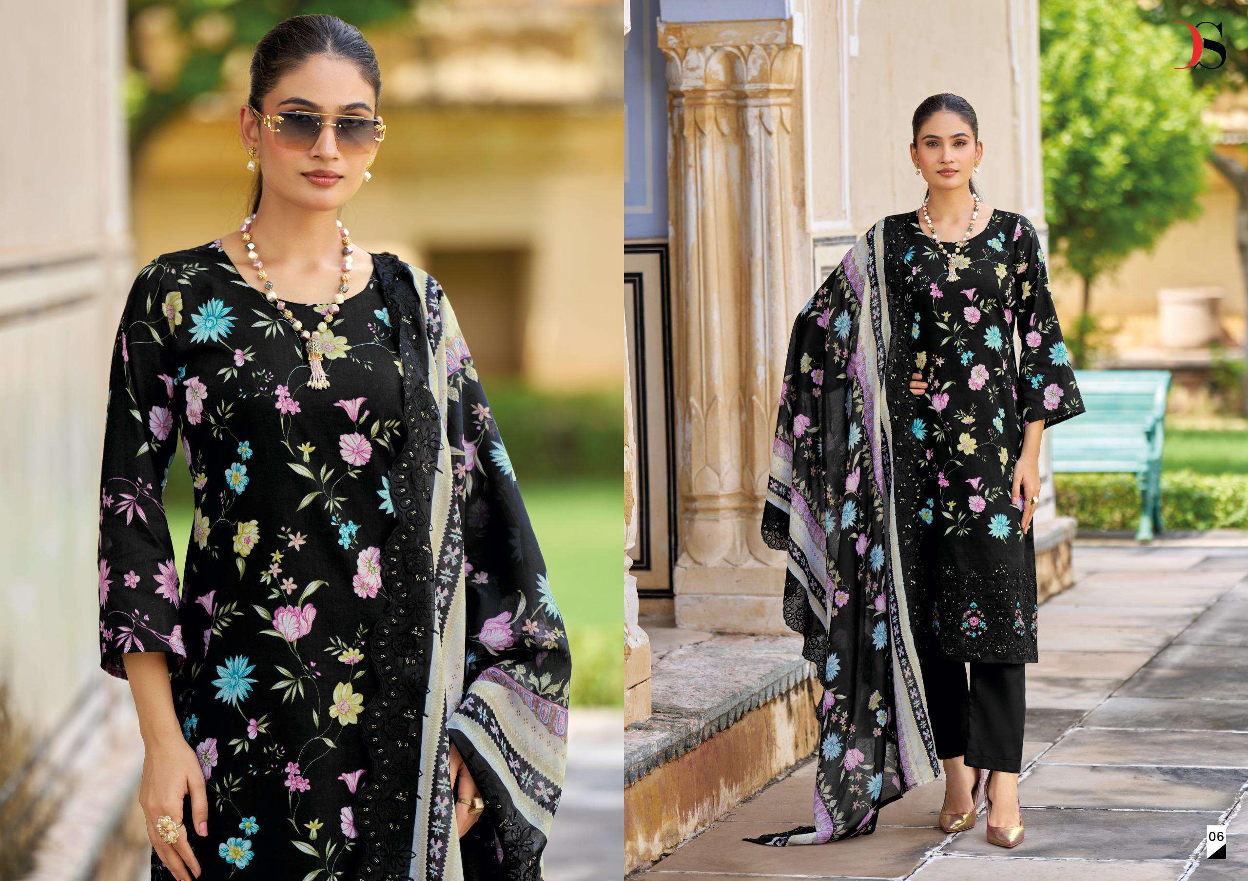DEEPSY SUITS BIN SAEED MINI LAWN COLLECTION VO 2 COTTON DESIGNER WORK SUIT