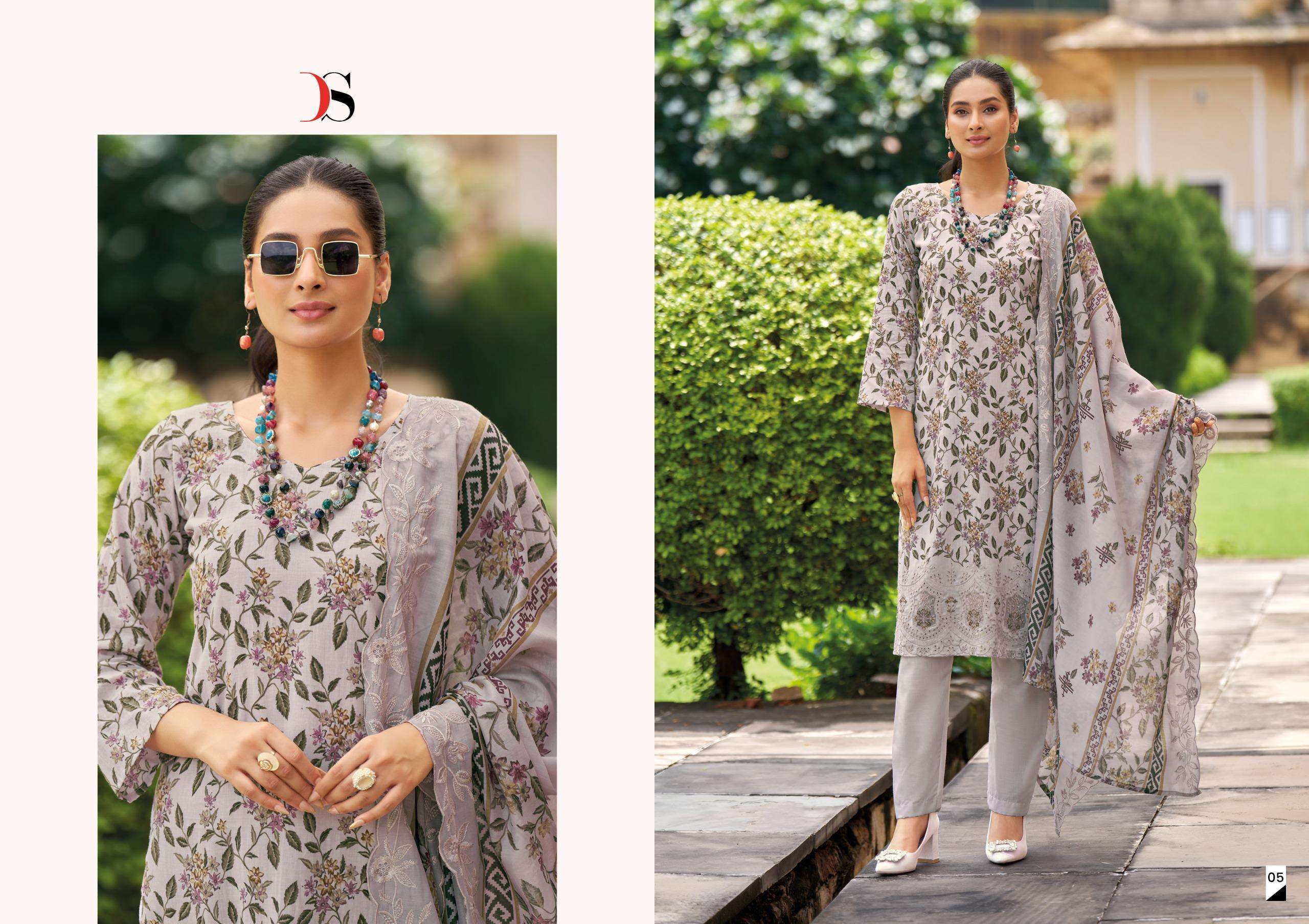 DEEPSY SUITS BIN SAEED MINI LAWN COLLECTION VO 2 COTTON DESIGNER WORK SUIT