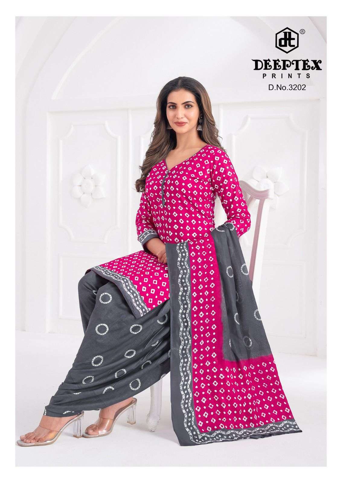 DEEPTEX PRINTS BATIK PLUS VOL 32 COTTON PRINTED SALWAR SUIT