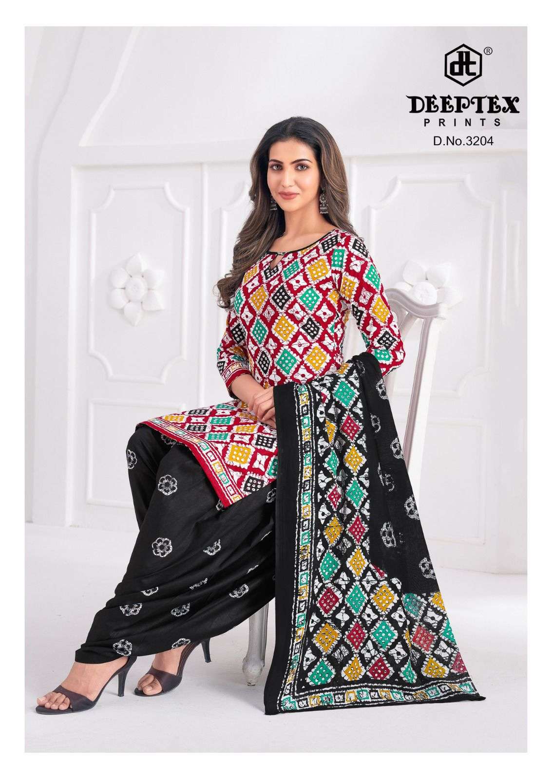 DEEPTEX PRINTS BATIK PLUS VOL 32 COTTON PRINTED SALWAR SUIT