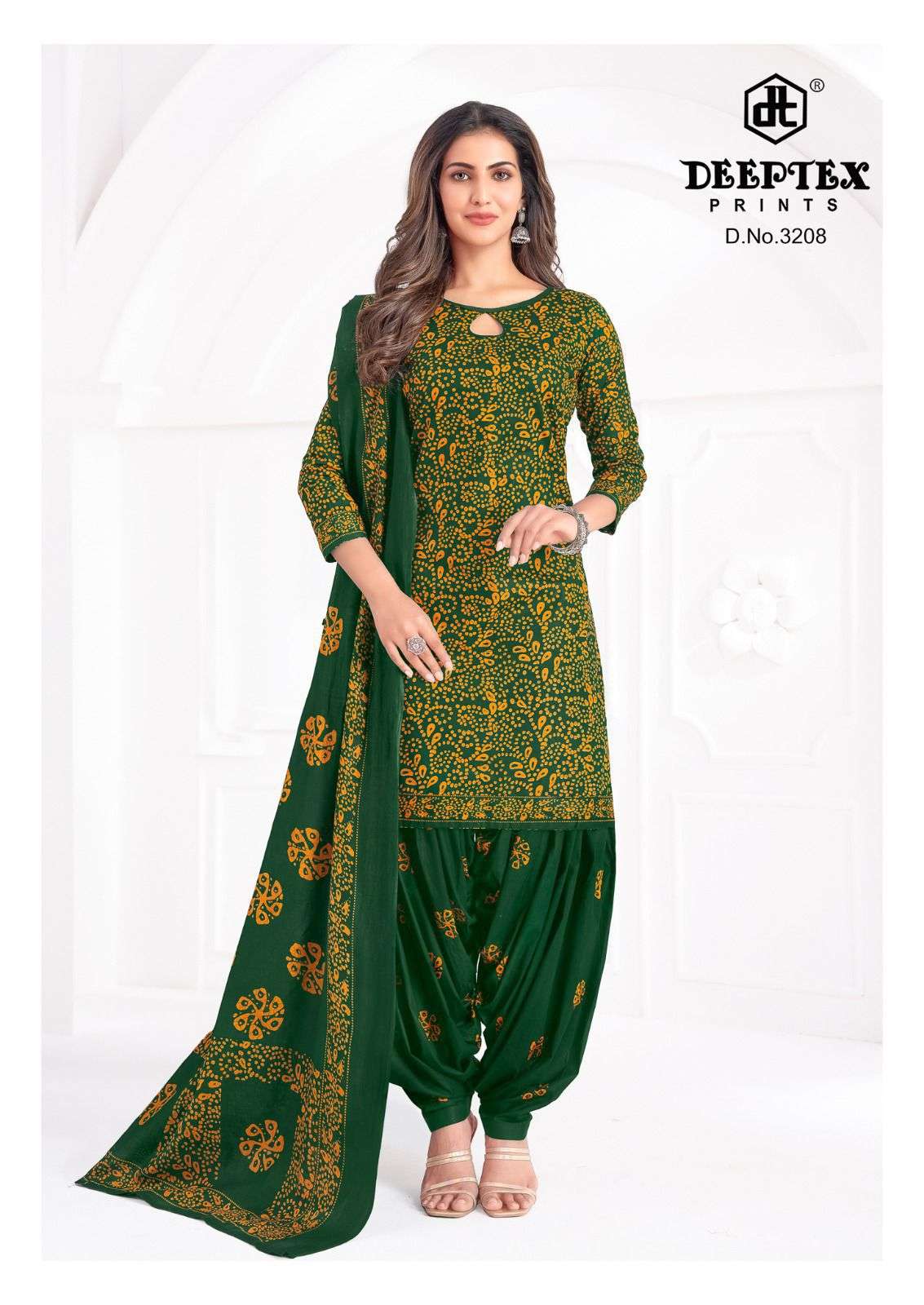 DEEPTEX PRINTS BATIK PLUS VOL 32 COTTON PRINTED SALWAR SUIT