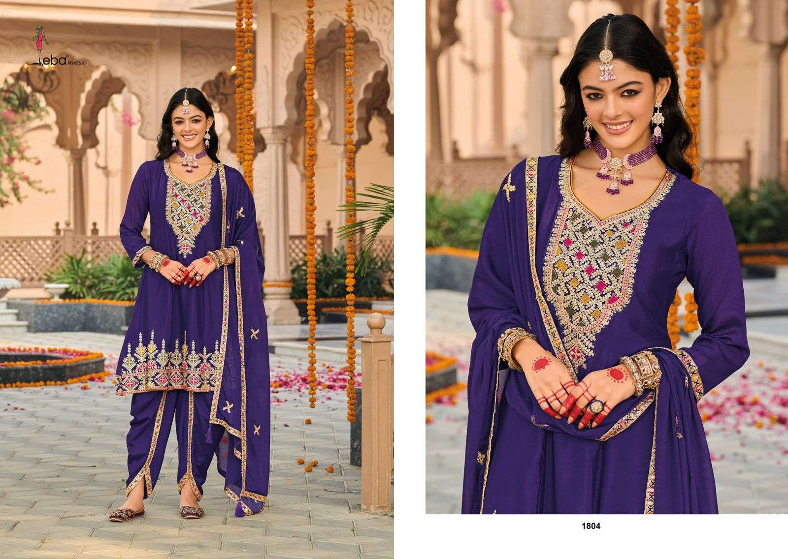 EBA LIFESTYLE HASRAT EMBROIDERY DESIGNER WORK READY MADE LADIES SUIT