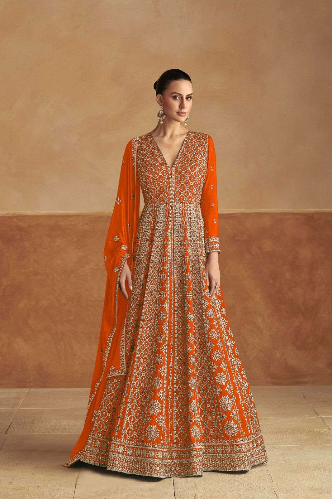 GULKAYRA DESIGNER NAGMA GOLD HEAVY DESIGNER WEDDING WEAR LADIES SUIT