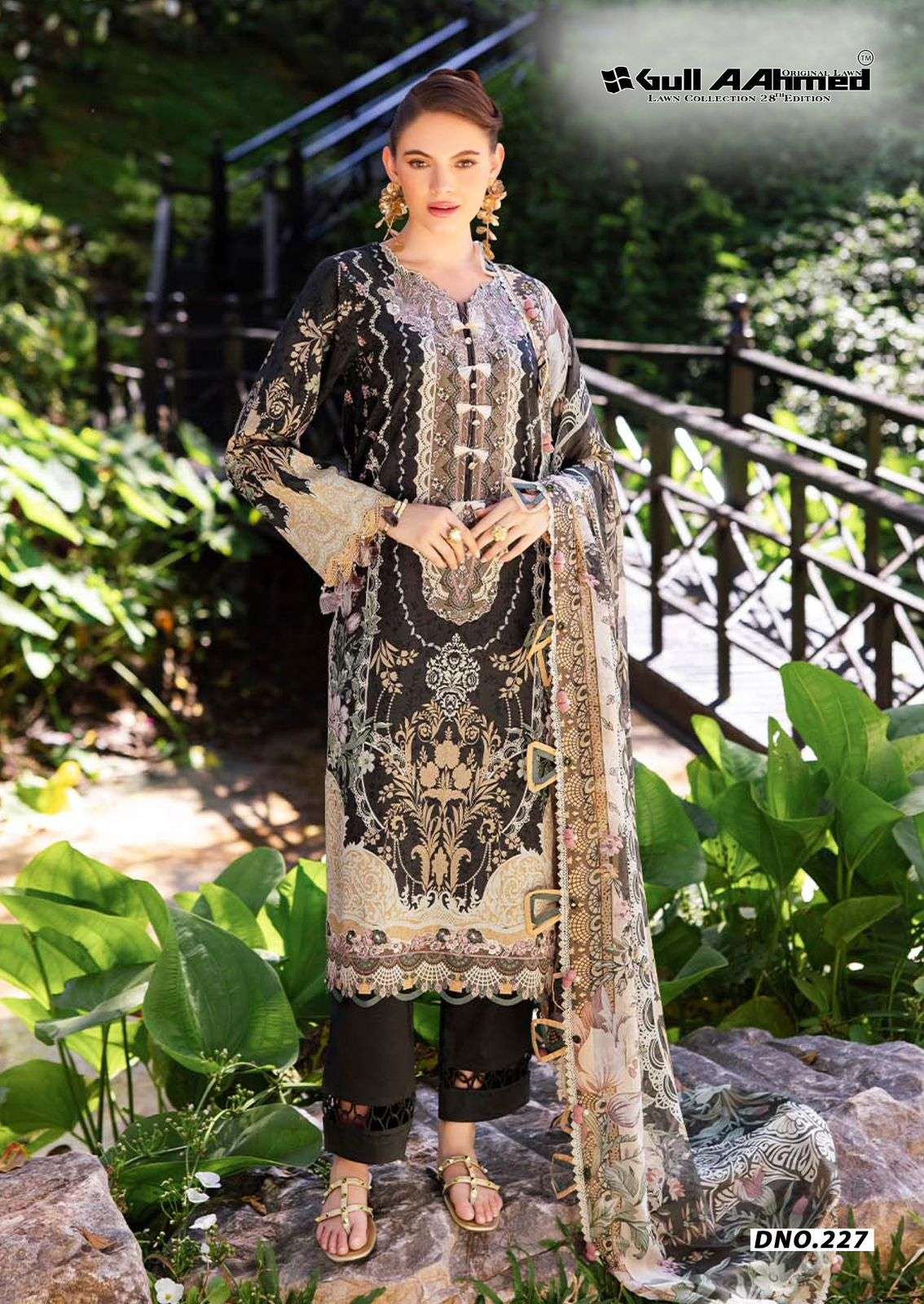 GULL AAHMED LAWN COLLECTION VOL 28 COTTON DIGITAL PRINT SUIT