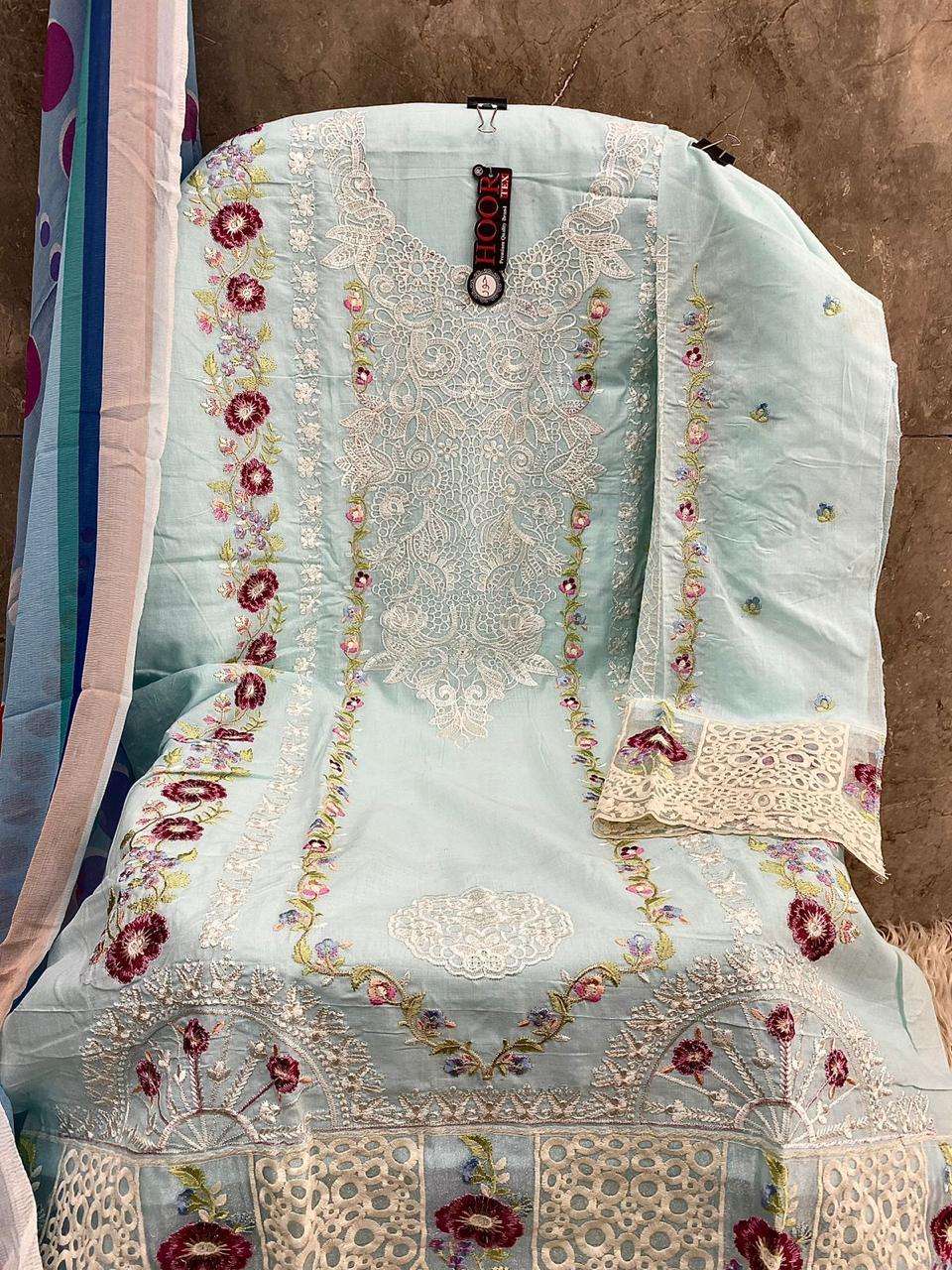 HOOR TEX DESIGN NO - H 327 HEAVY COTTON READYMADE SALWAR SUIT 