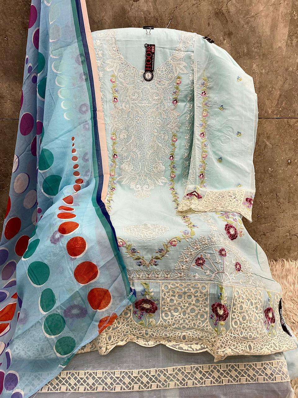 HOOR TEX DESIGN NO - H 327 HEAVY COTTON READYMADE SALWAR SUIT 