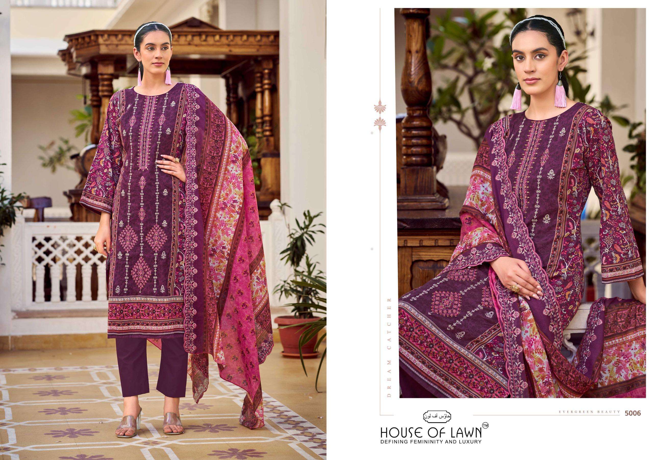 HOUSE OF LAWN BIN SAEED VOL 4 COTTON DIGITAL PRINTS WITH FANCY WORK SUIT