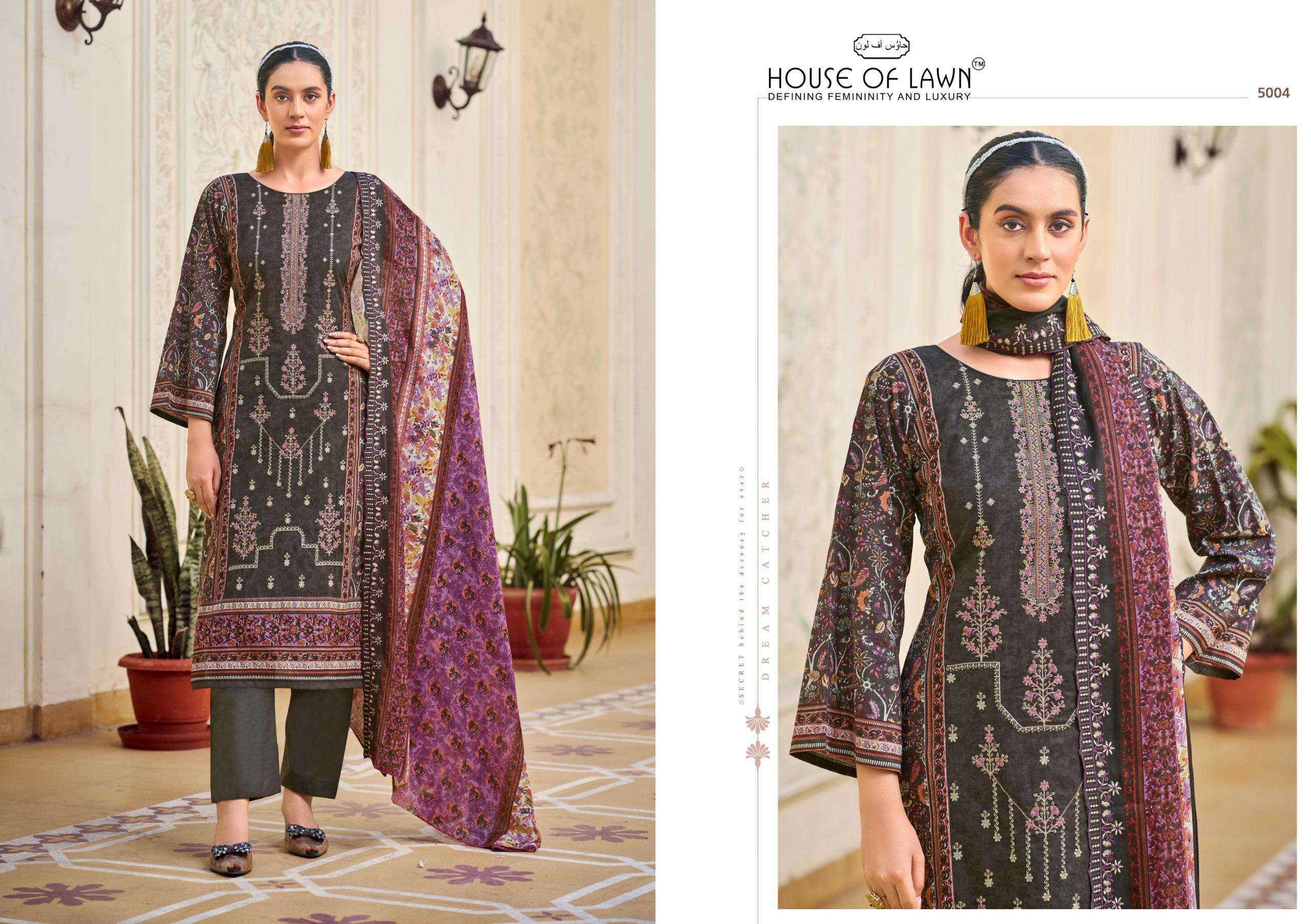 HOUSE OF LAWN BIN SAEED VOL 4 COTTON DIGITAL PRINTS WITH FANCY WORK SUIT