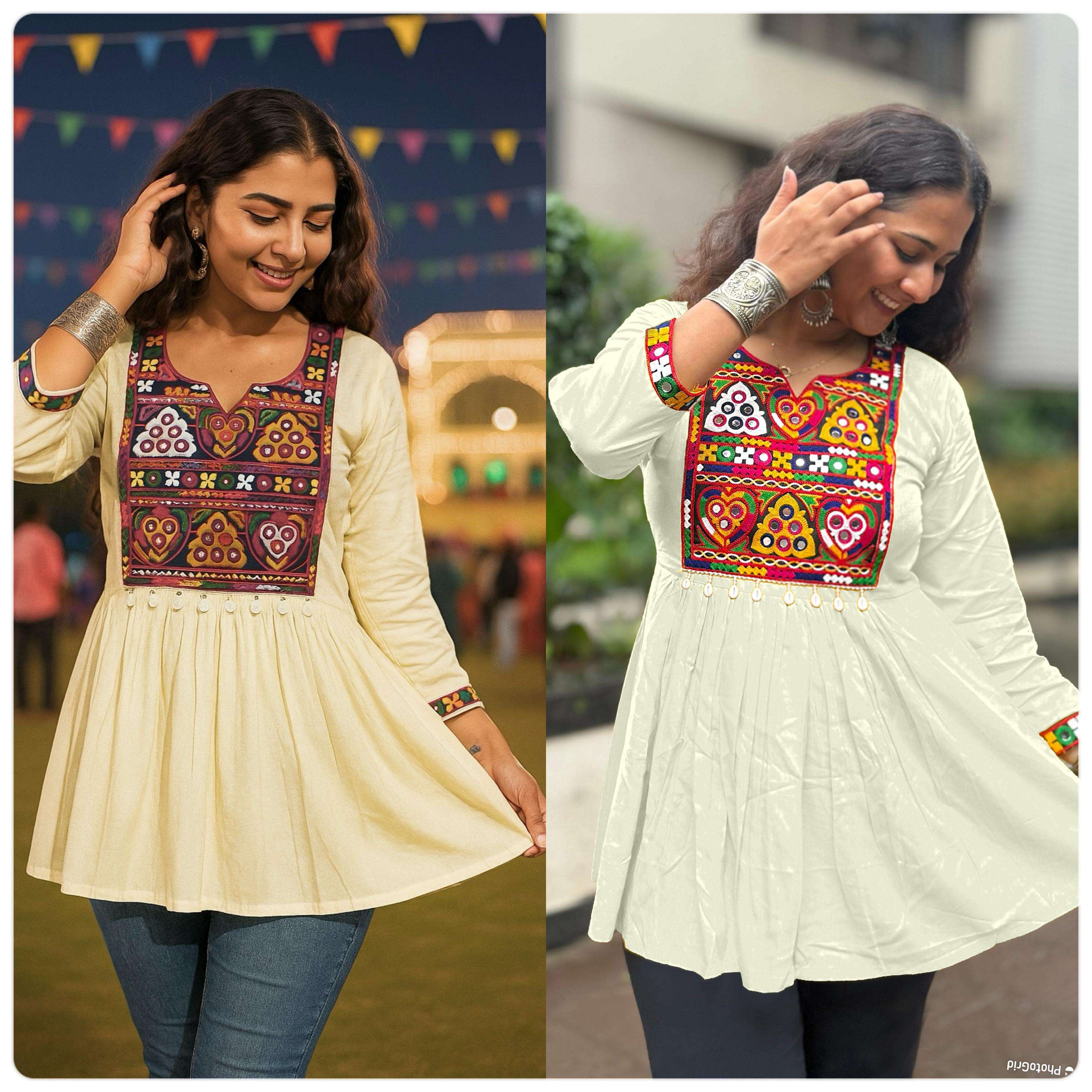 INLI AI NAVRATRI RAYON FANCY NAVRATRI WEAR LADIES TOPS
