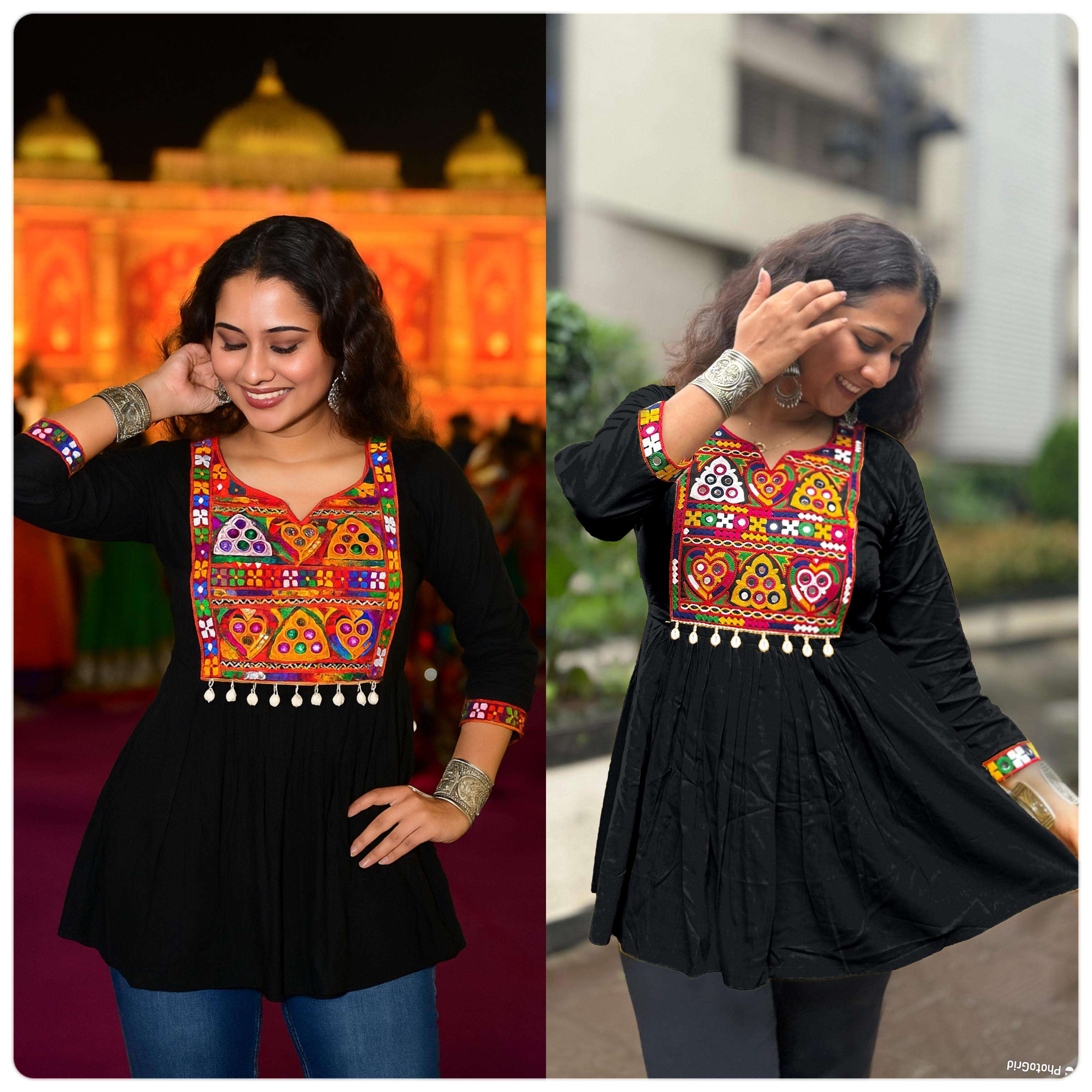 INLI AI NAVRATRI RAYON FANCY NAVRATRI WEAR LADIES TOPS