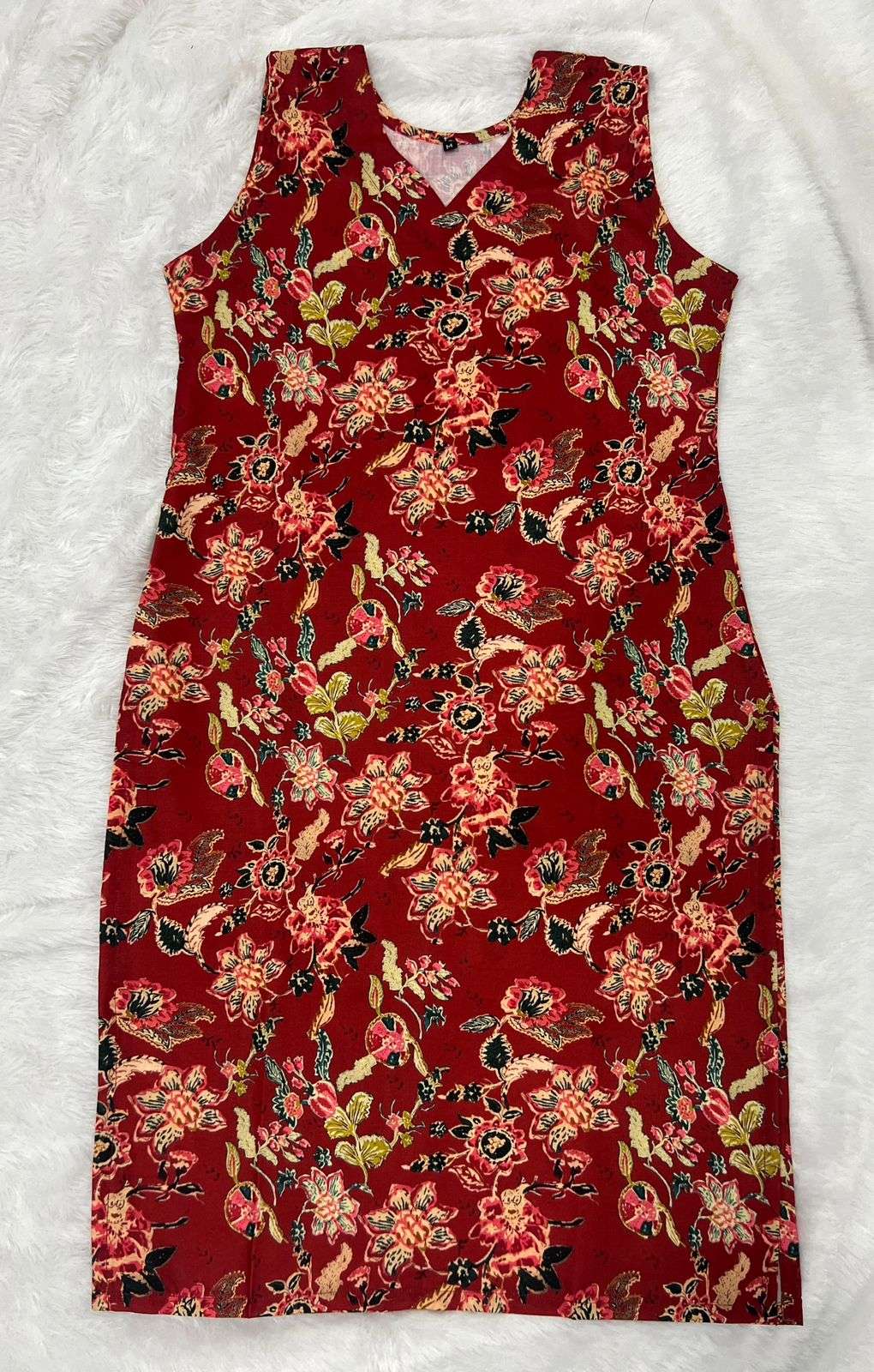 INLI BLUSH 7.0 COTTON PRINTED OFFICE WEAR LADIES KURTI