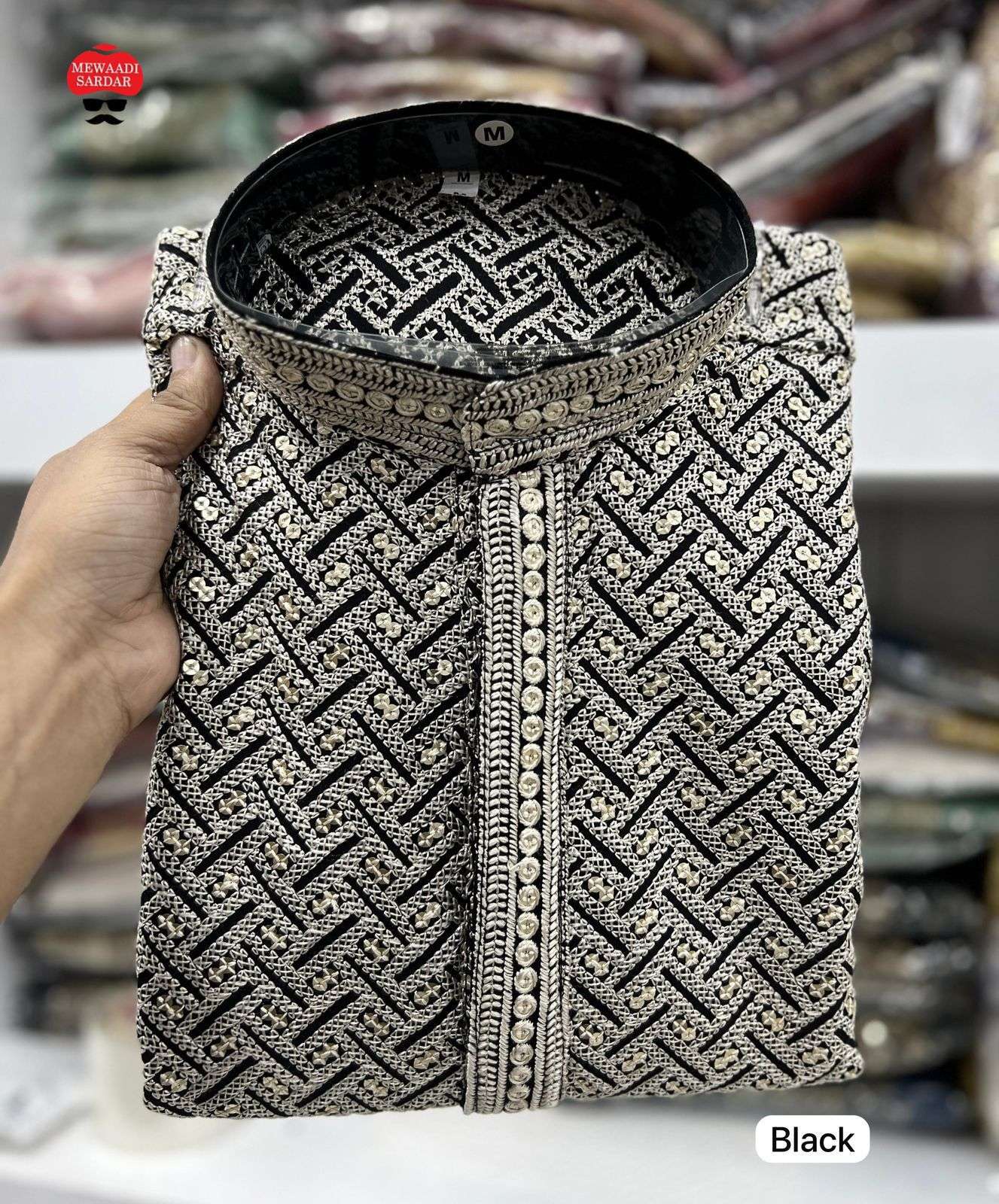 INLI RIWAAZ 2.0 RAYON FANCY SEQUENCE WORKS ETHNIC WEAR MENS KURTA WITH PYJAMA SET