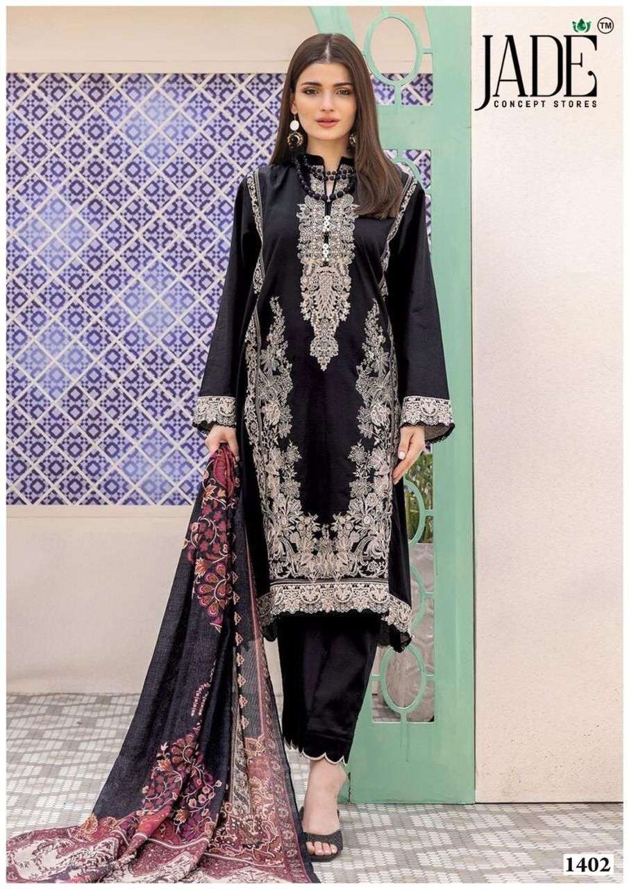 JADE BIN SAEED HEAVY COTTON LUXURY COLLECTION VOL 14 LAWN SUIT 