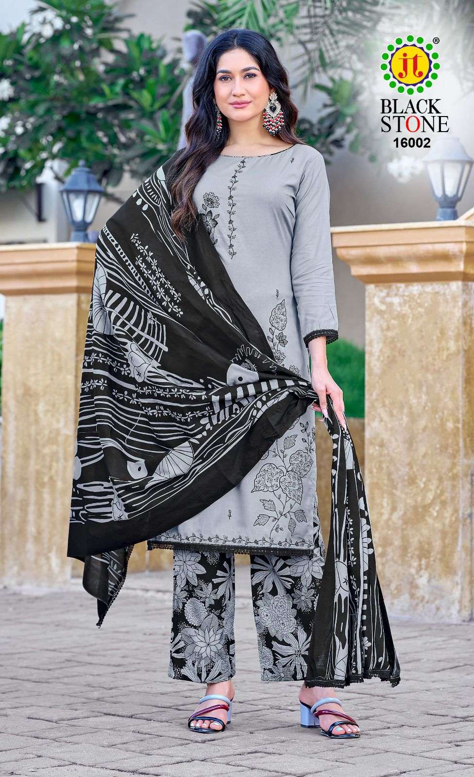 JT BLACK STONE VOL 16 RAYON SEQUENCE WORK SALWAR SUIT