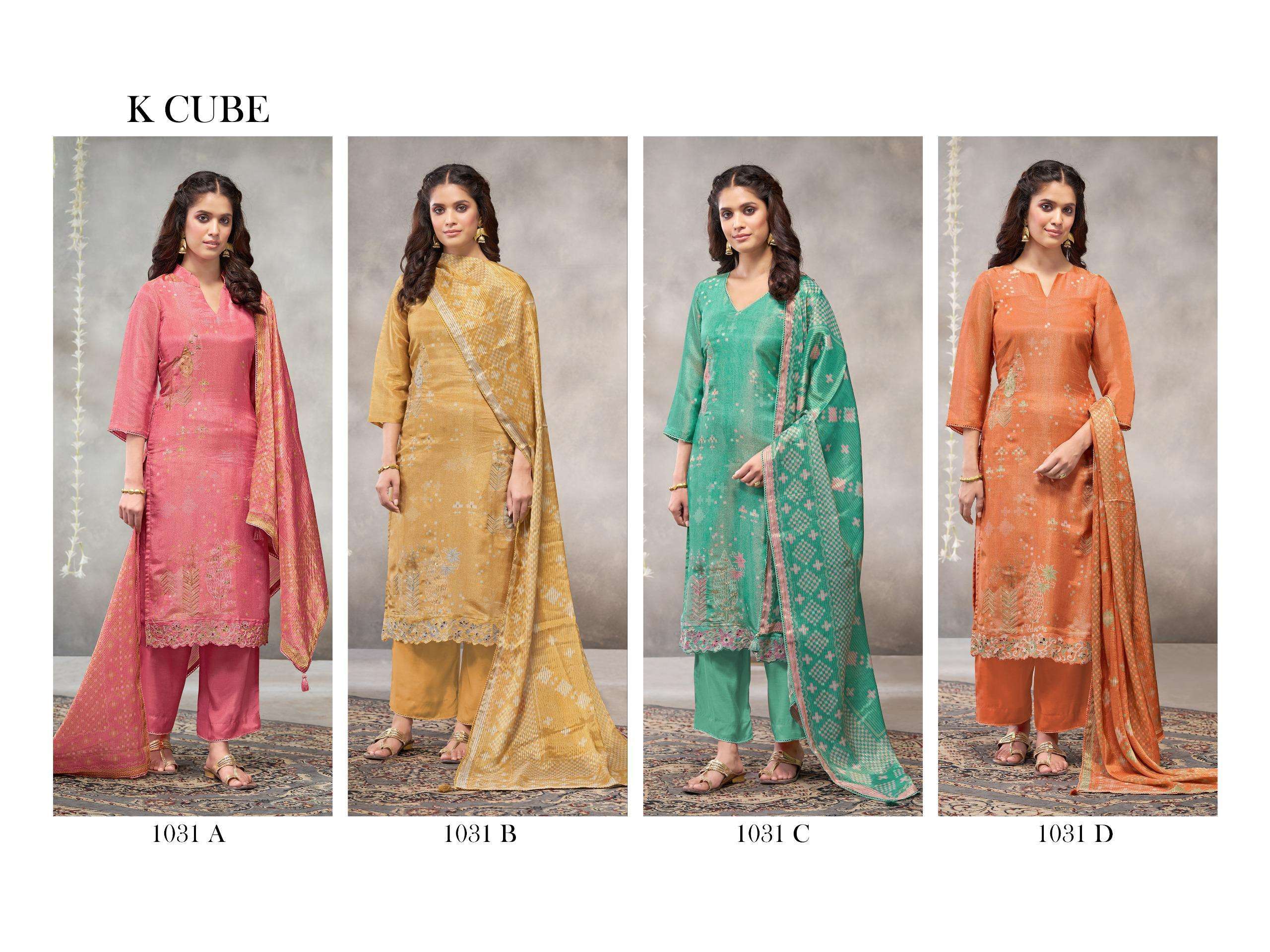 K CUBE FALAK ORGANZA DESIGNER WORK LADIES SUIT