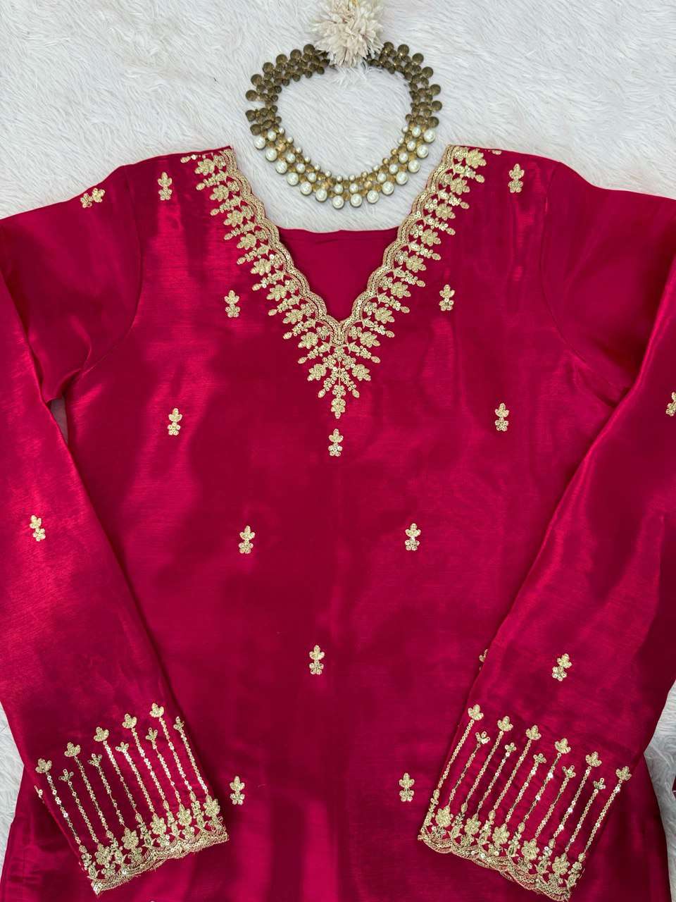 KA 1530 CANDY PINK SHADE HEAVY BEAUTIFUL DESIGNER PARTY WEAR LADIES SUIT