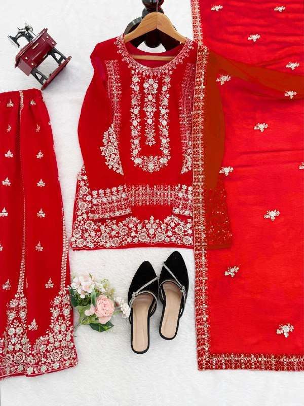KD 1533 GEORGETTE BEAUTIFUL LOOK DESIGNER PARTY WEAR LADIES SUIT