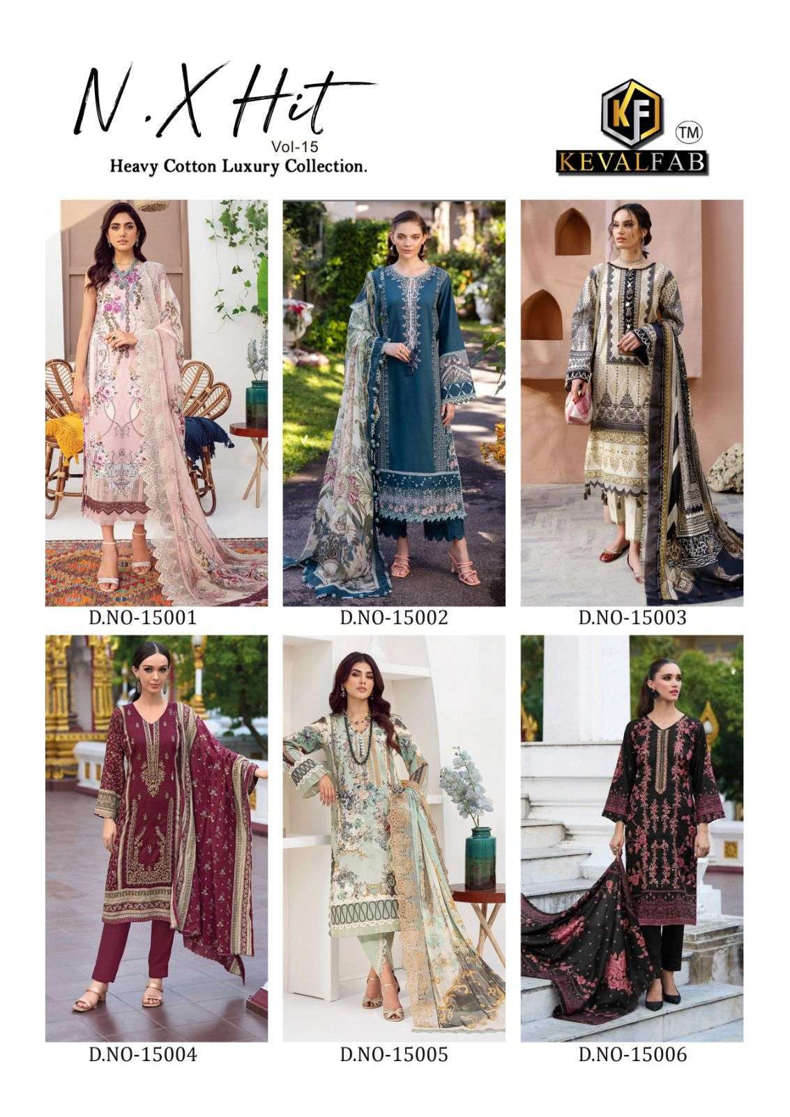 KEVAL FAB K KASHA NX HIT VOL 15 COTTON DIGITAL PRINTS SALWAR SUIT