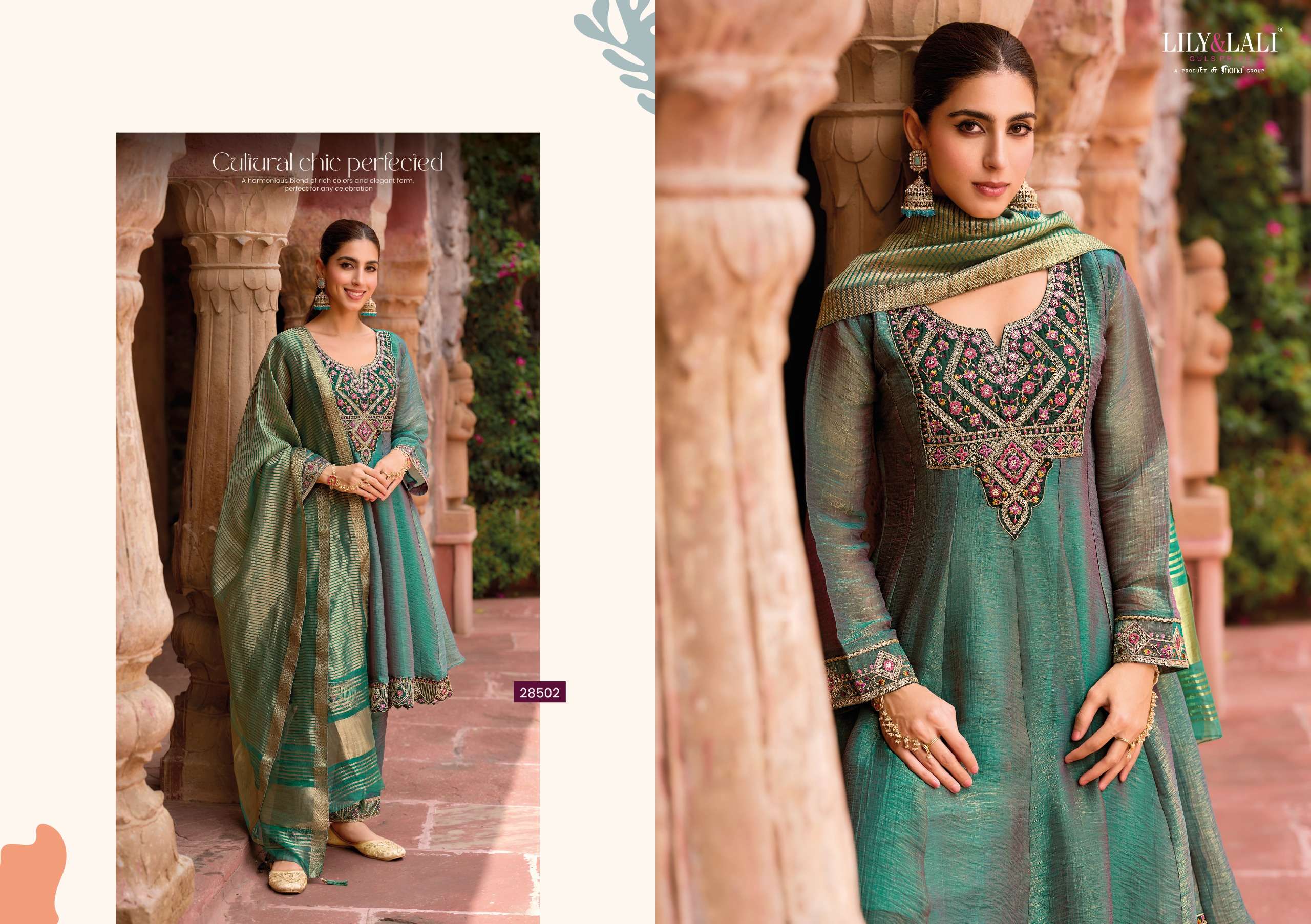 LILY AND LALI VAANI SILK WITH FANCY EMBROIDERY FANCY EMBROIDERY DESIGNER WORK SUIT
