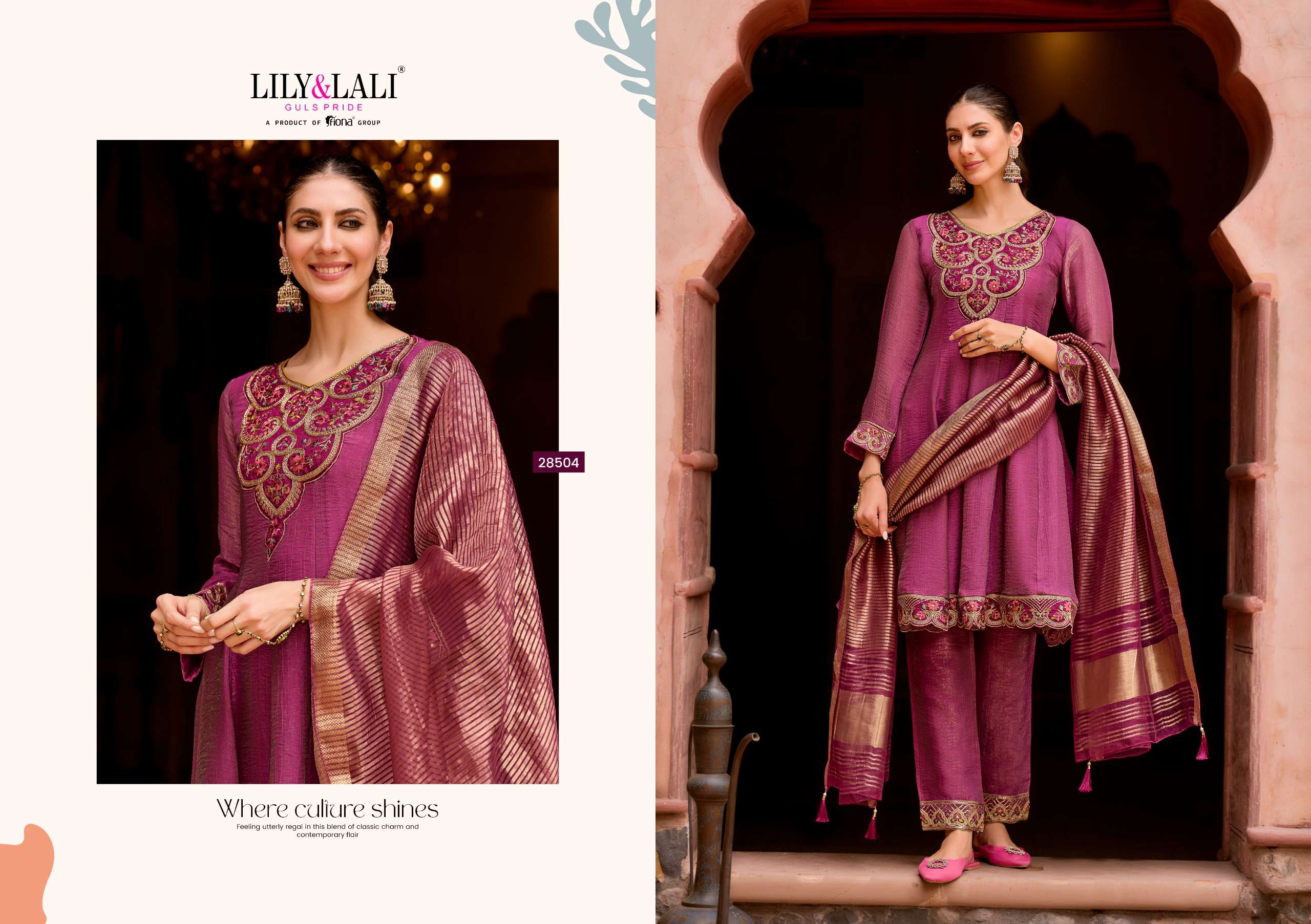 LILY AND LALI VAANI SILK WITH FANCY EMBROIDERY FANCY EMBROIDERY DESIGNER WORK SUIT