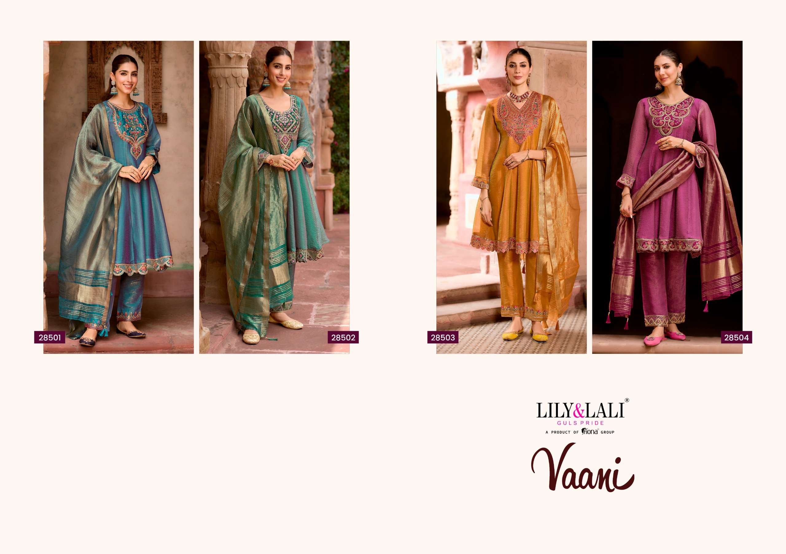 LILY AND LALI VAANI SILK WITH FANCY EMBROIDERY FANCY EMBROIDERY DESIGNER WORK SUIT
