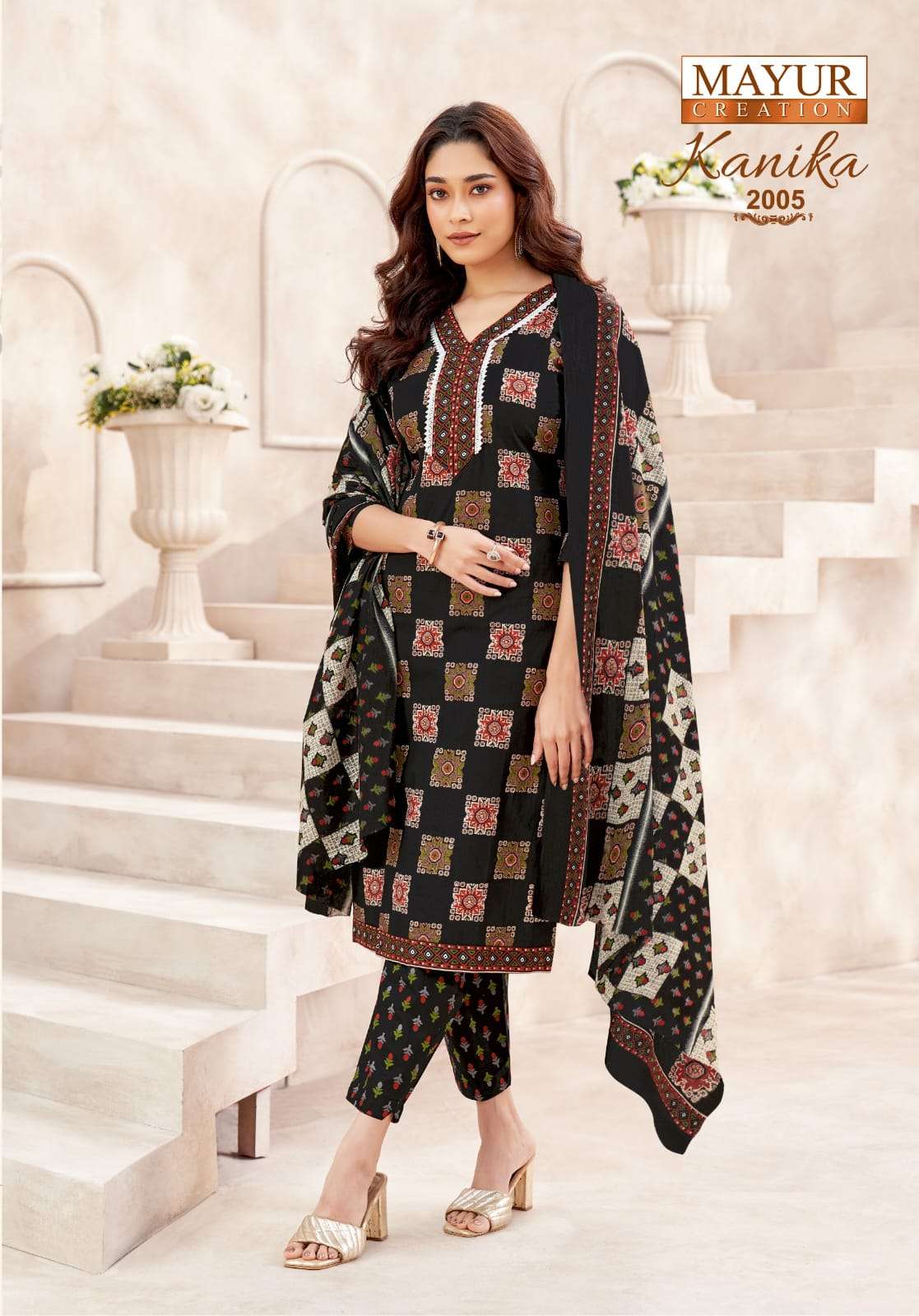 MAYUR CREATION KANIKA VOL 2 COTTON PRINT LADIES KURTI BOTTOM AND DUPATTA SET 