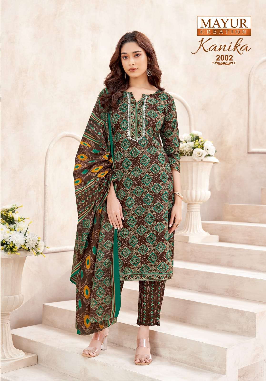 MAYUR CREATION KANIKA VOL 2 COTTON PRINT LADIES KURTI BOTTOM AND DUPATTA SET 