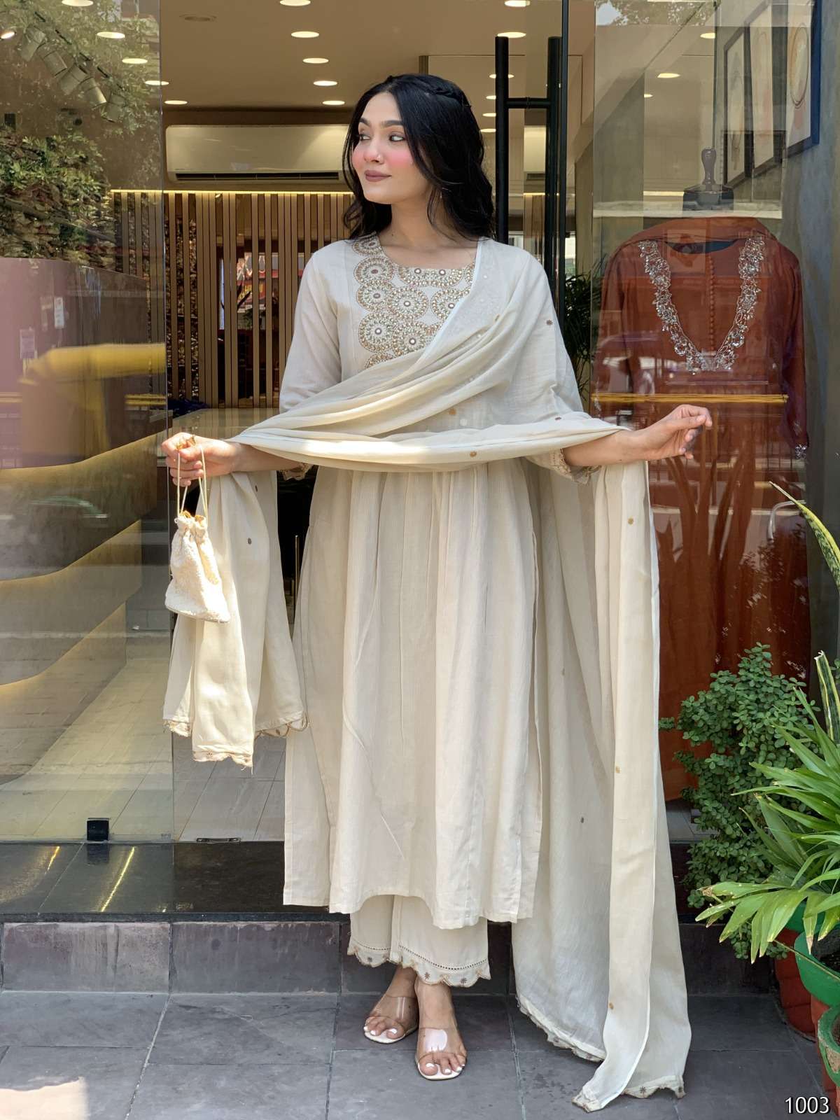 MF SWARA FANCY DESIGNER WORK READY MADE LADIES SUIT