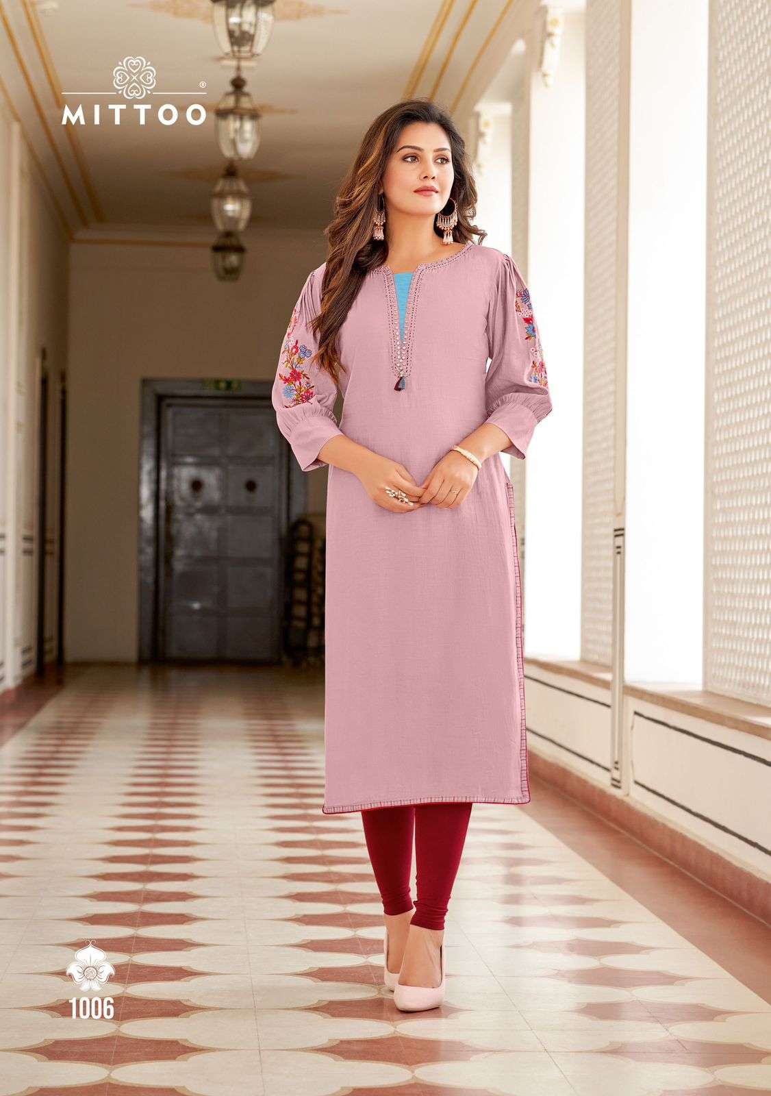 MITTOO KAAMIYA RAYON FANCY WORKS LADIES KURTI 