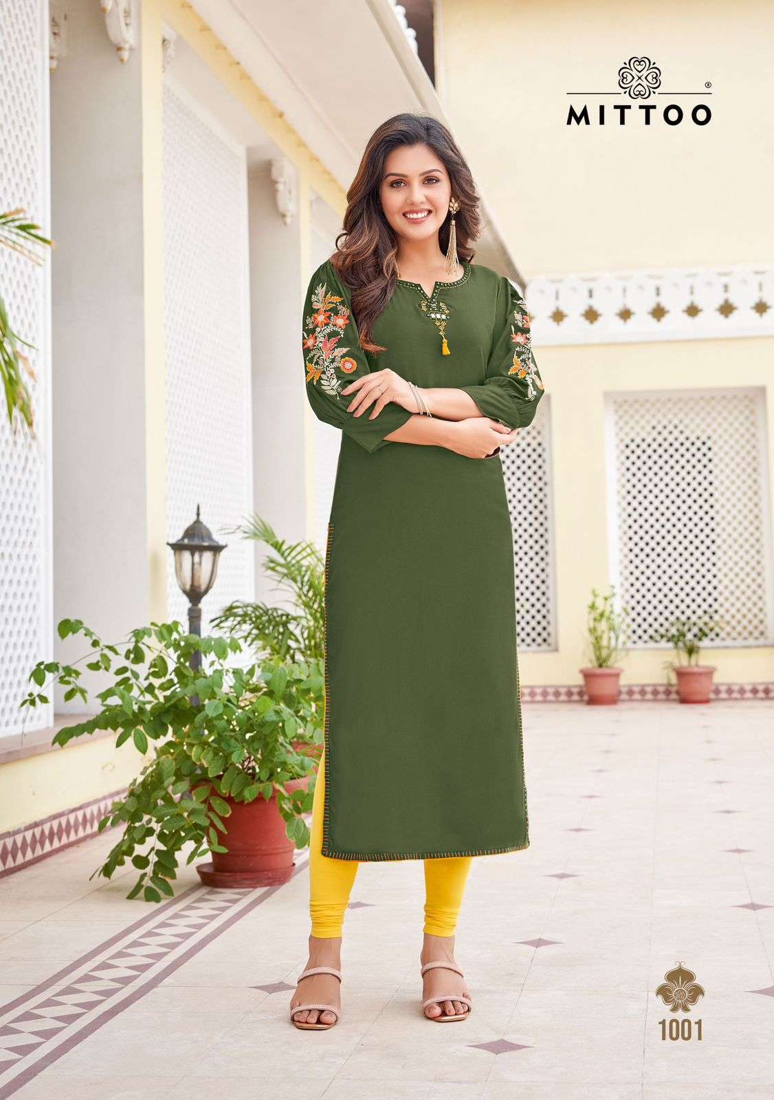 MITTOO KAAMIYA RAYON FANCY WORKS LADIES KURTI 