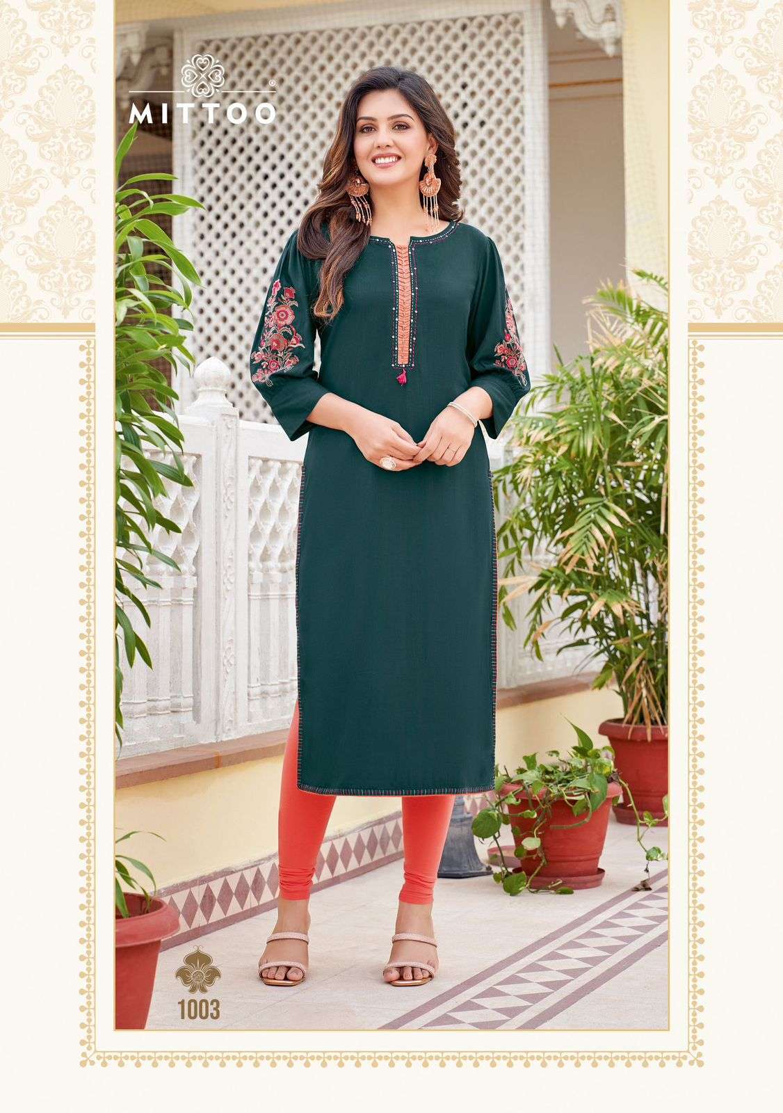 MITTOO KAAMIYA RAYON FANCY WORKS LADIES KURTI 