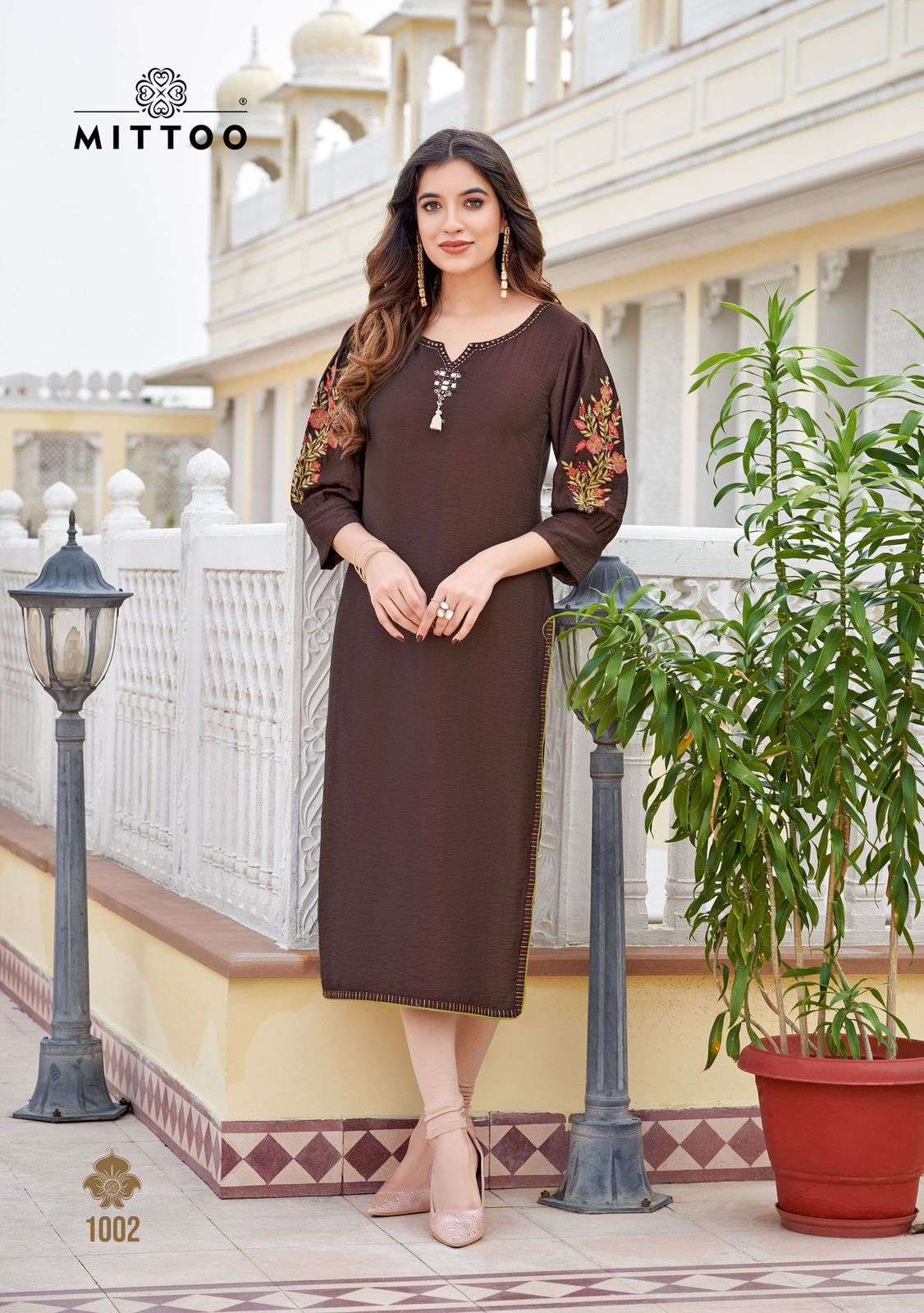 MITTOO KAAMIYA RAYON FANCY WORKS LADIES KURTI 