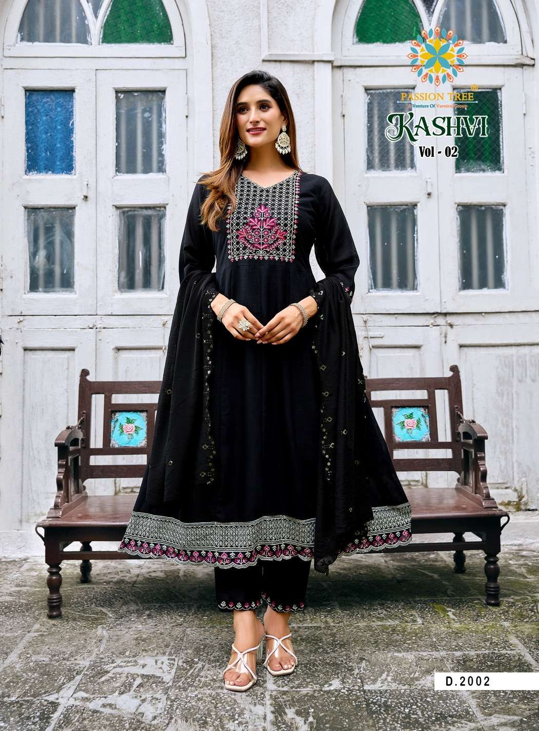 PASSION TREE KASHVI VOL 2 FANCY ANARKALI STYLE LADIES 3PCS SET COLLECTION 